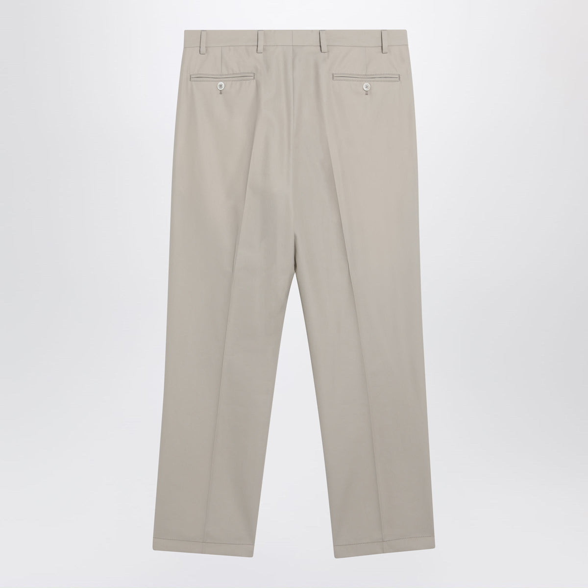 Prada Sand-Colored Cotton Trousers Men PRADA