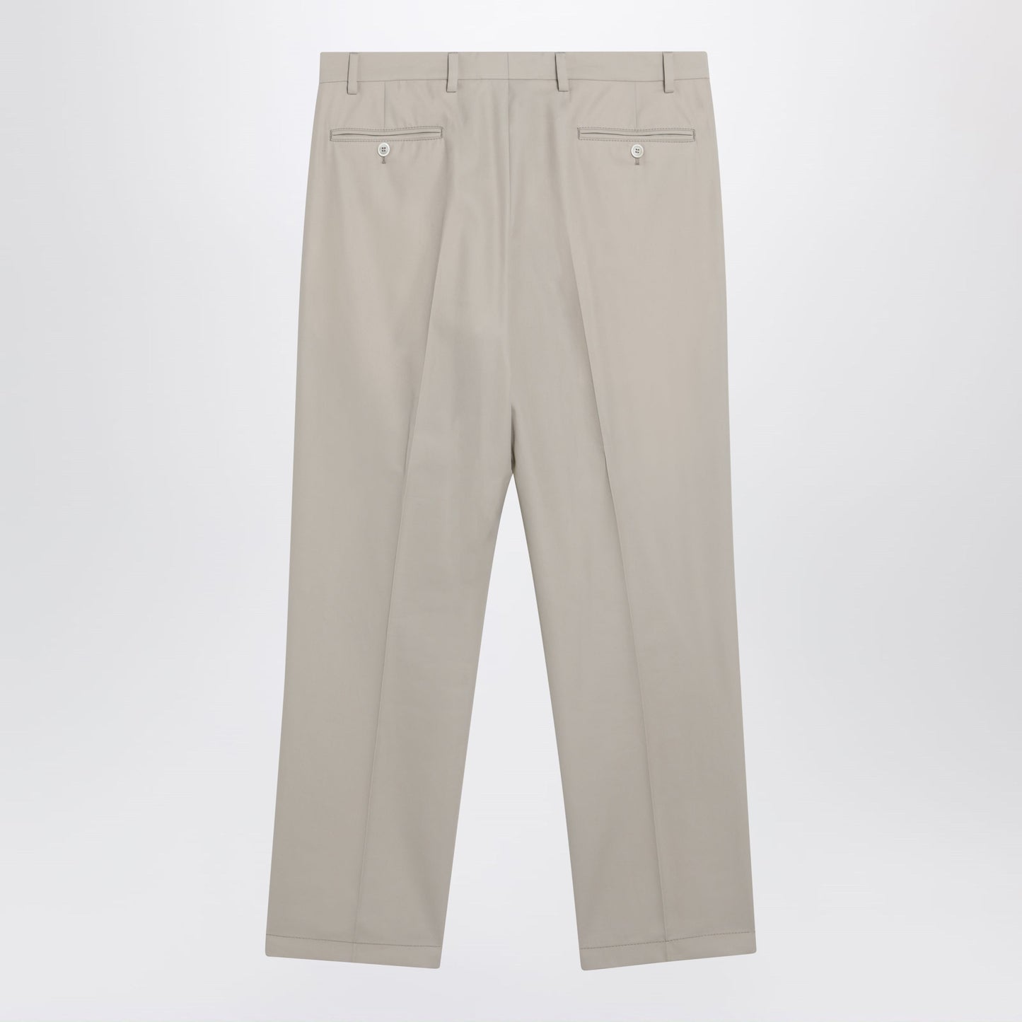 Prada Sand-Colored Cotton Trousers Men PRADA