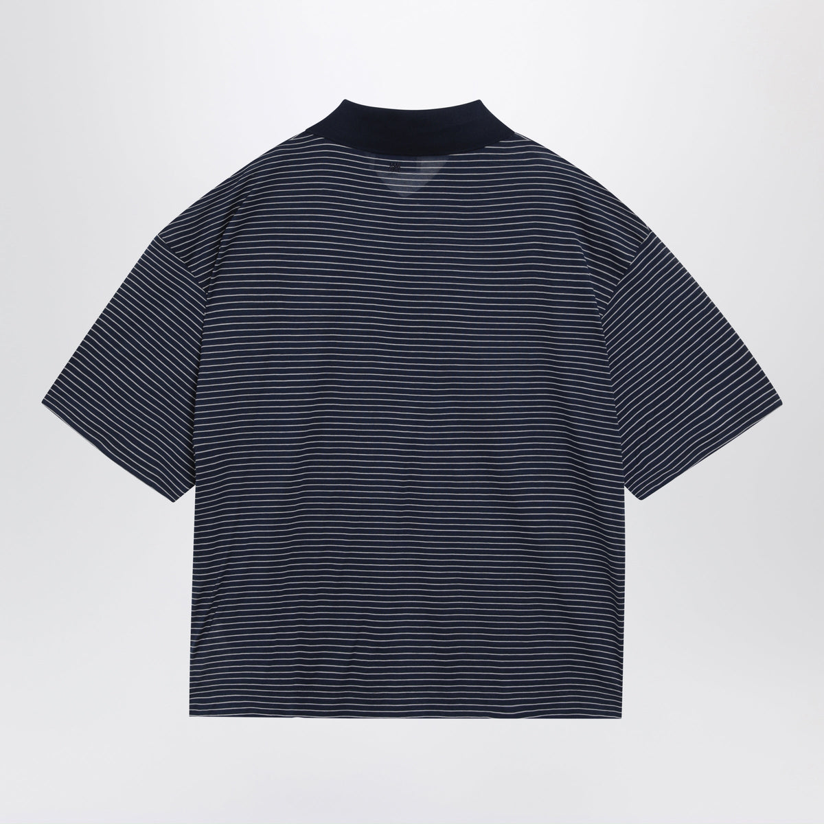 Ami Paris Blue/White Striped Ami De Coeur Polo By Ami Paris Men AMI PARIS