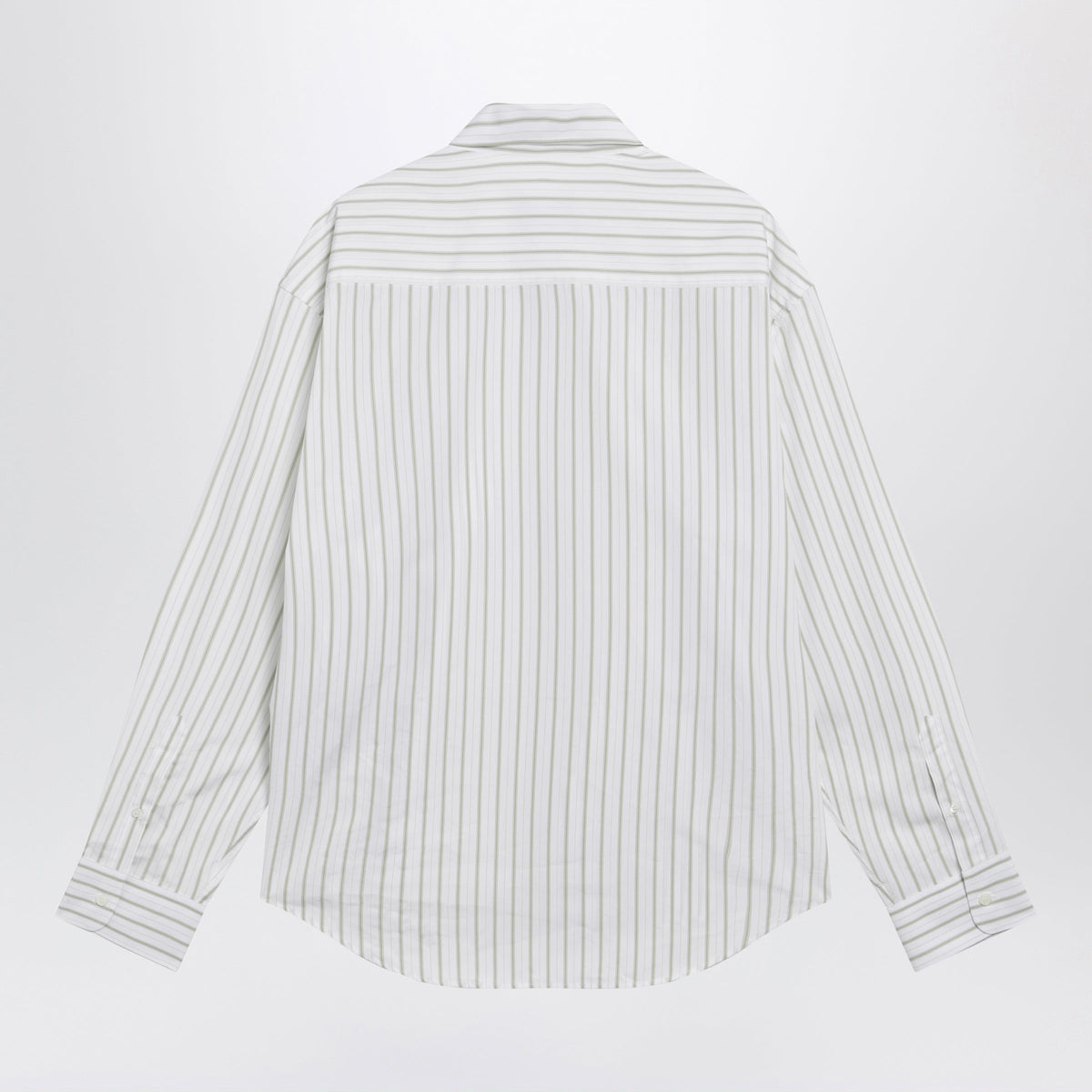 Ami Paris White Striped Ami De Coeur Shirt Men AMI PARIS