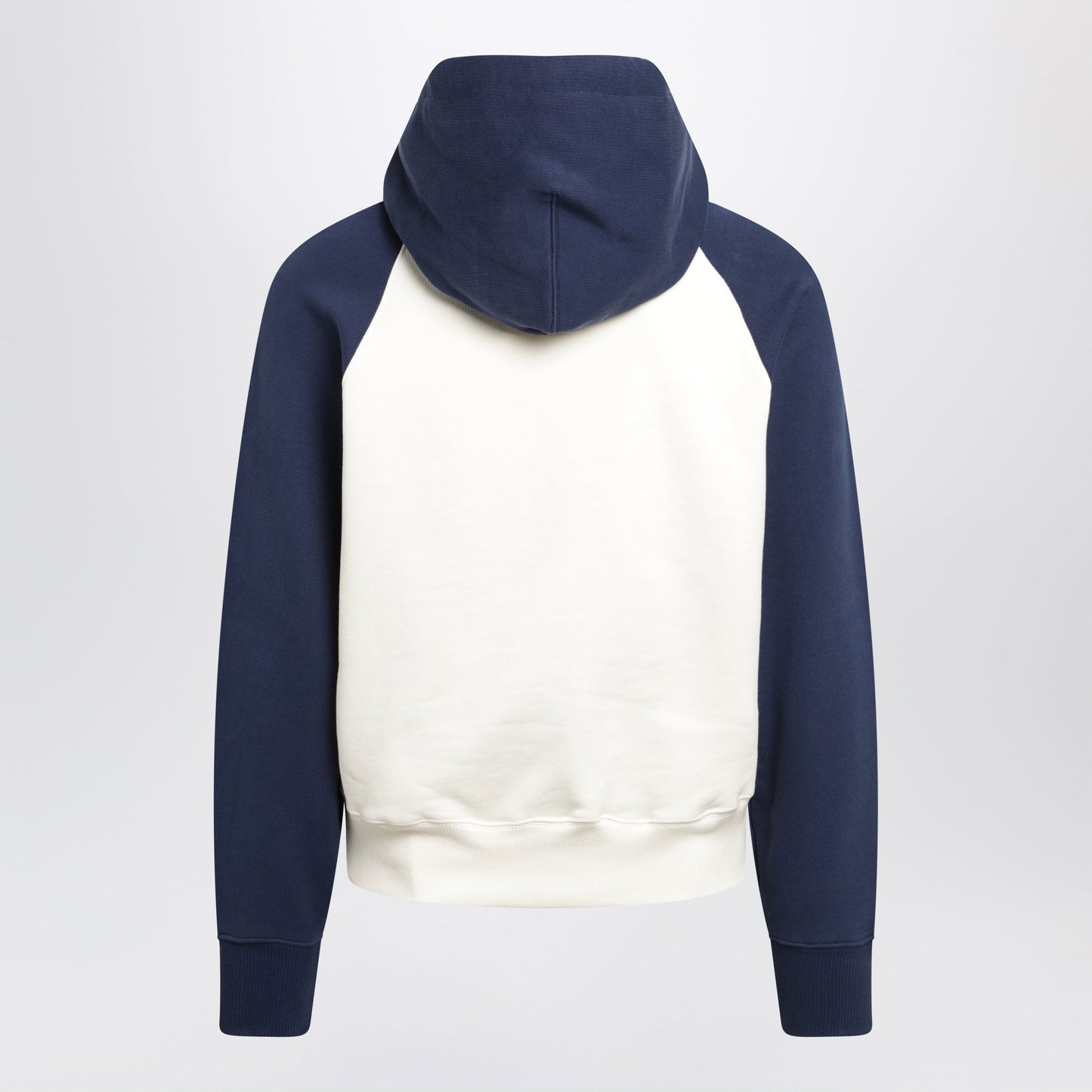 Ami Paris Ami De Coeur Hoodie In Cream/Blue Women AMI PARIS