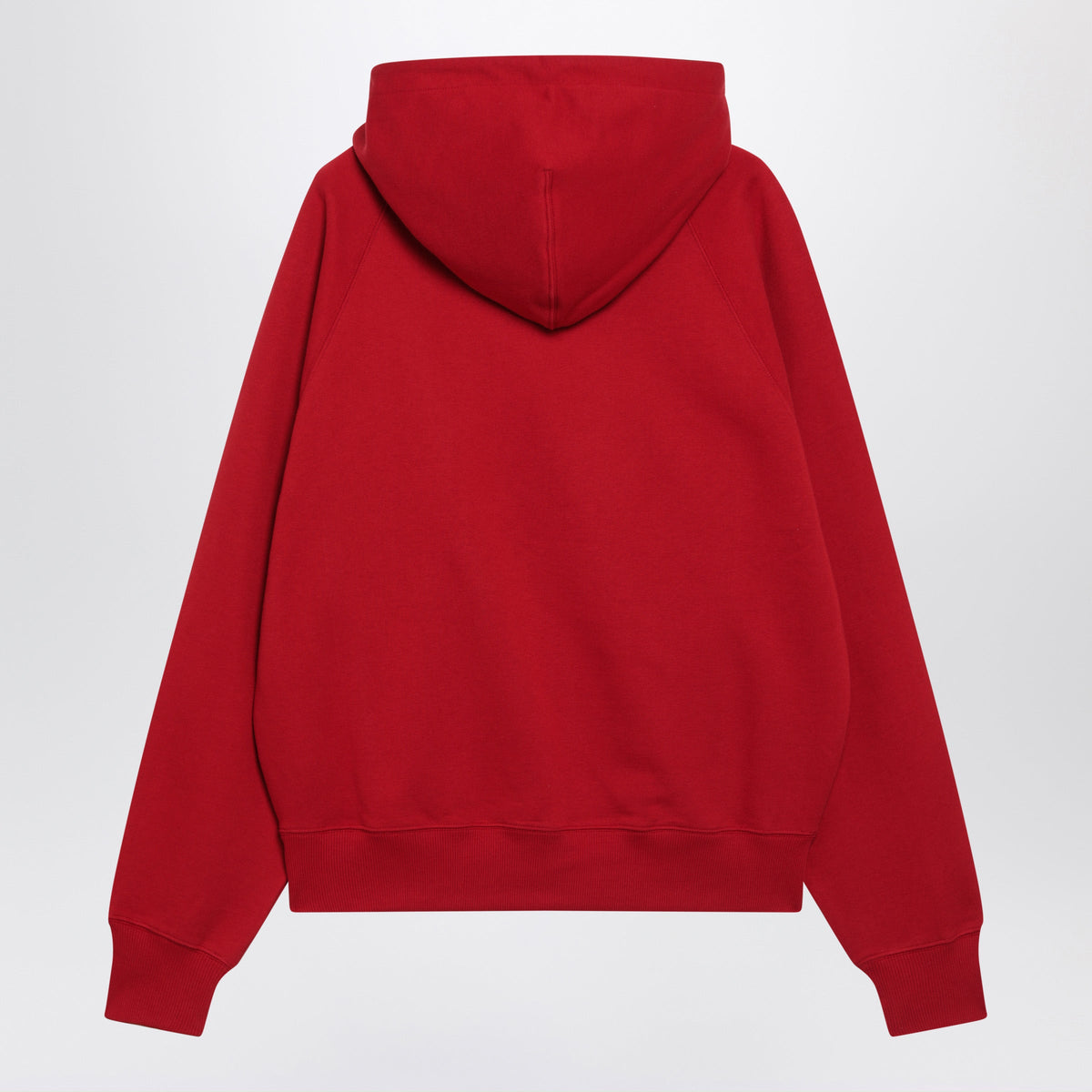 Ami Paris Red Cotton Hooded Sweatshirt Men AMI PARIS