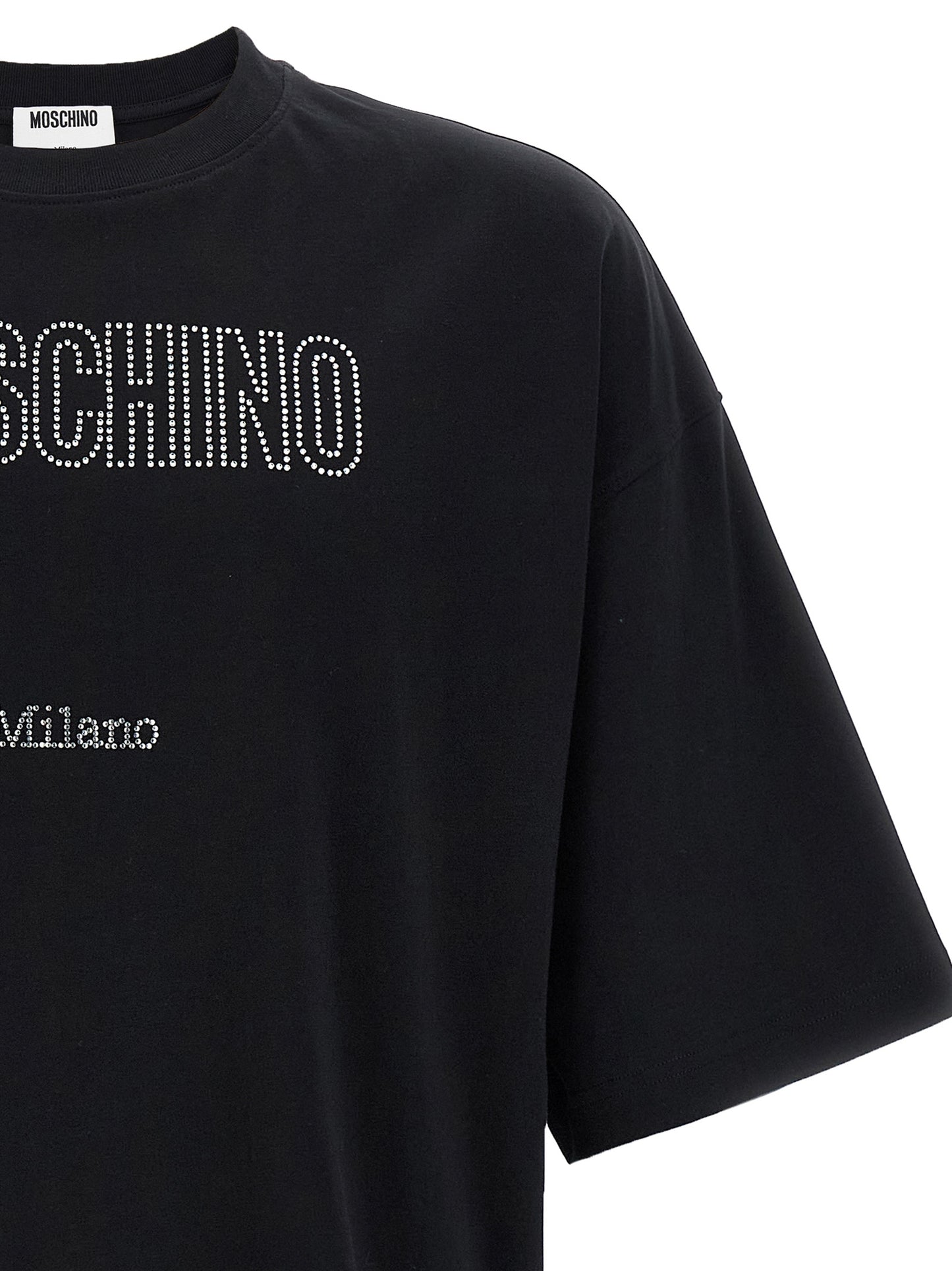 Moschino Men Rhinestone Logo T-Shirt MOSCHINO