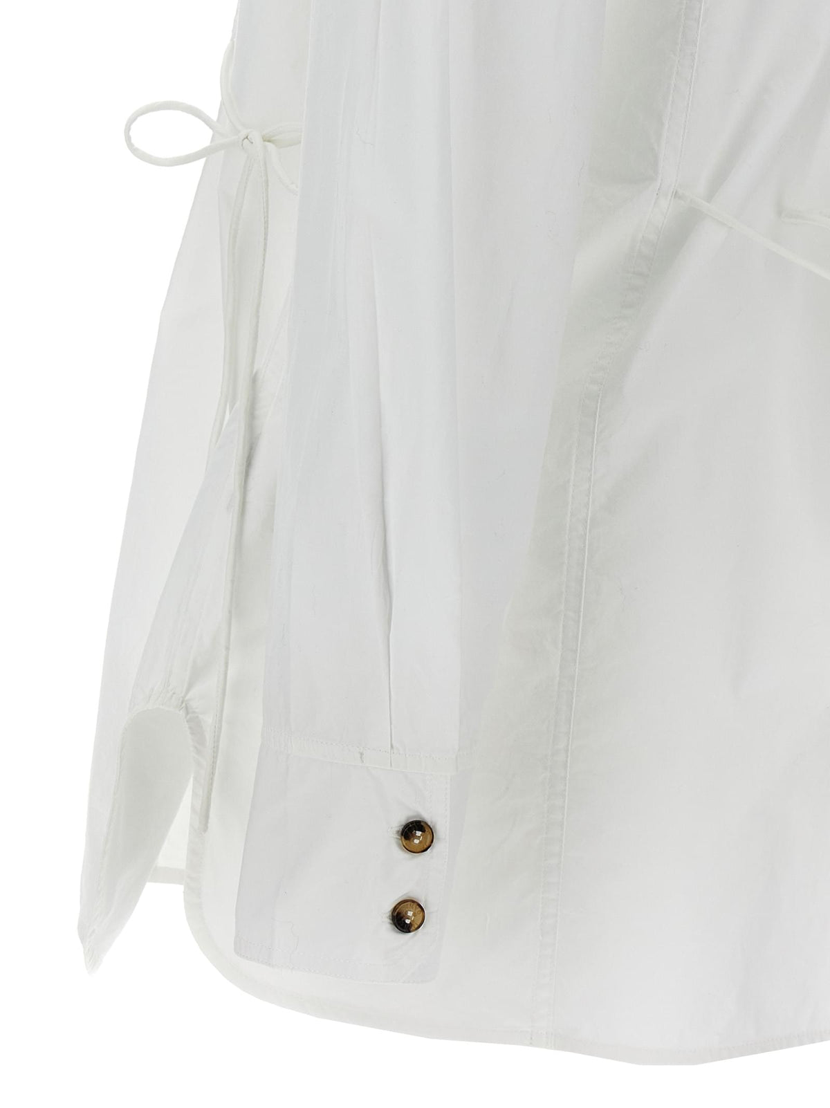 Ganni Women Lace-Up Shirt GANNI