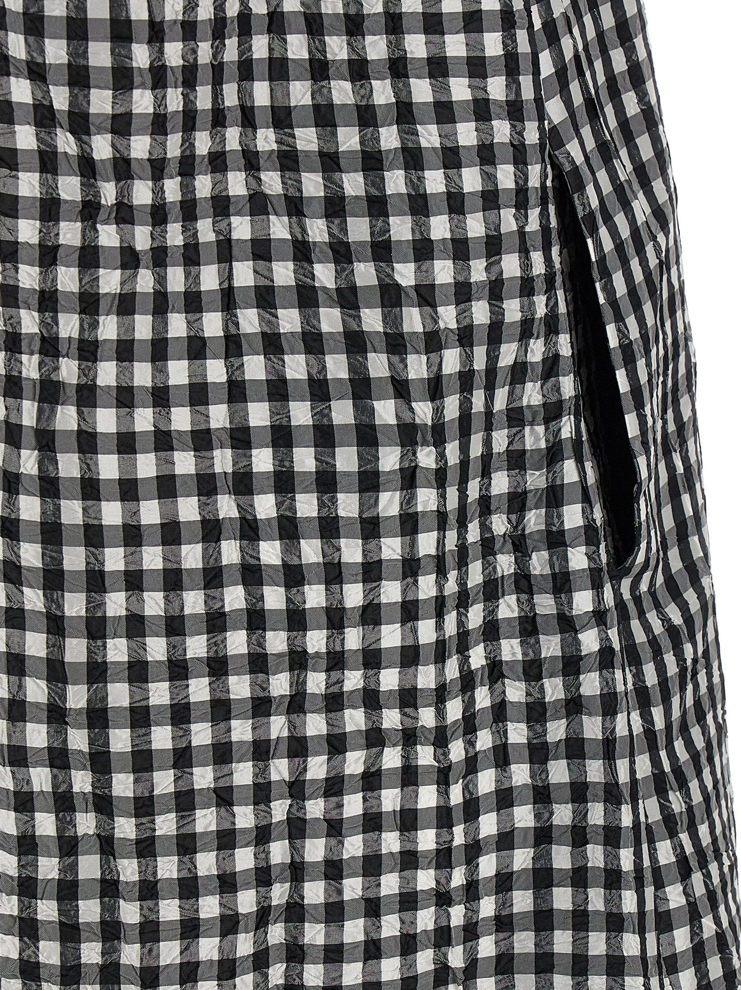 Ganni Women 'Crinkled Check Long' Dress GANNI