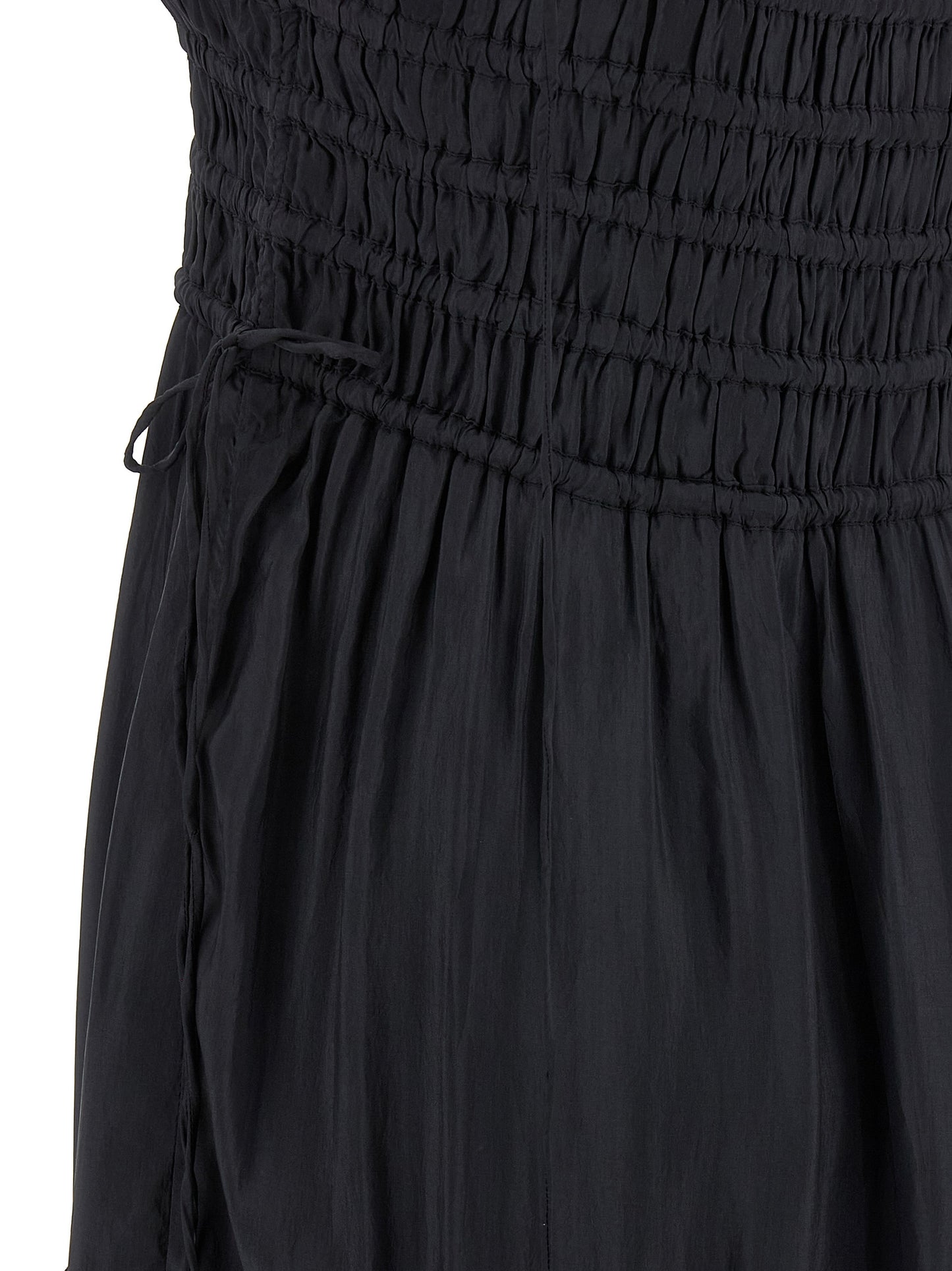 Ganni Women 'Black Smock Tie' Dress GANNI