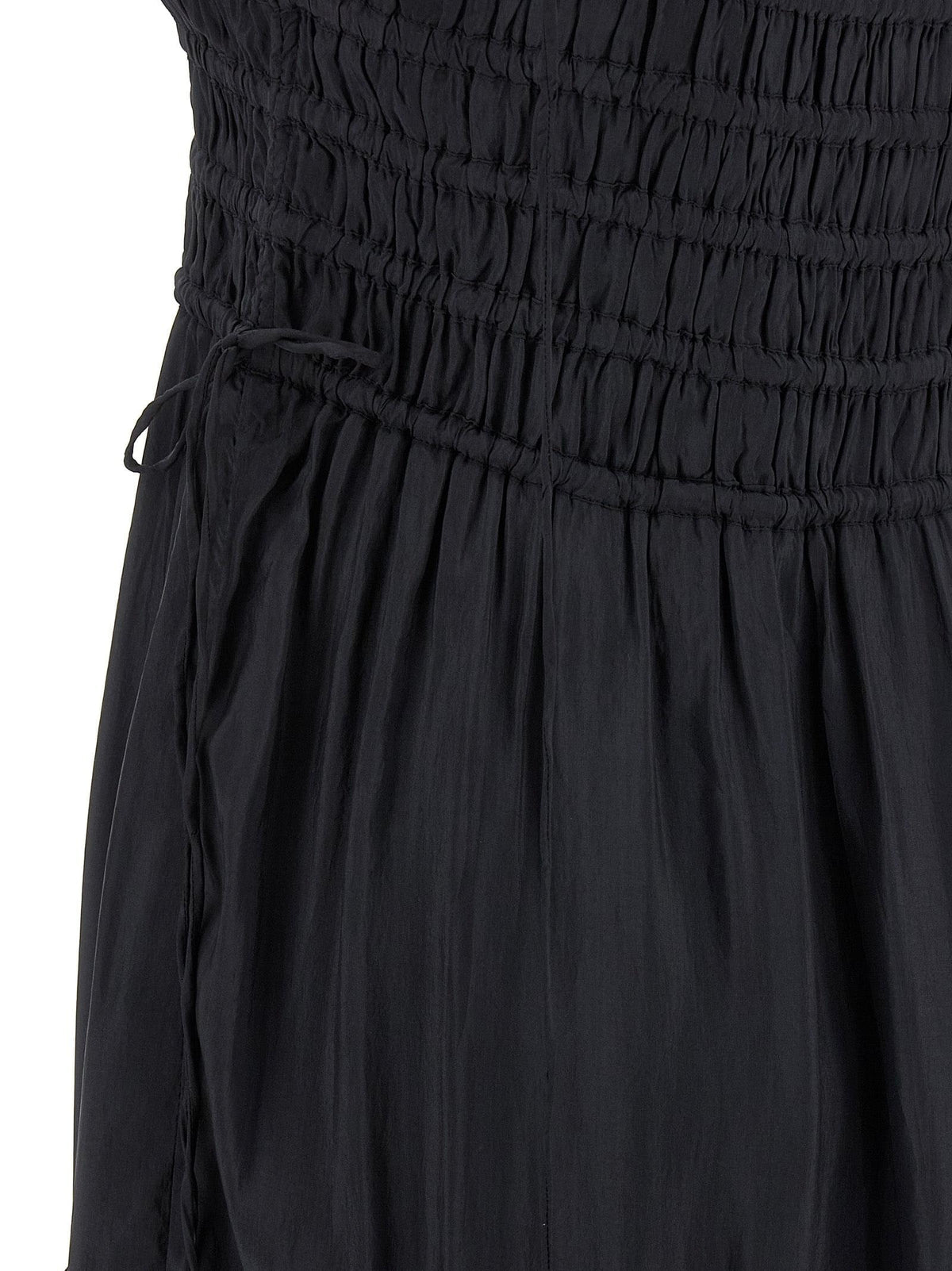Ganni Women 'Black Smock Tie' Dress GANNI