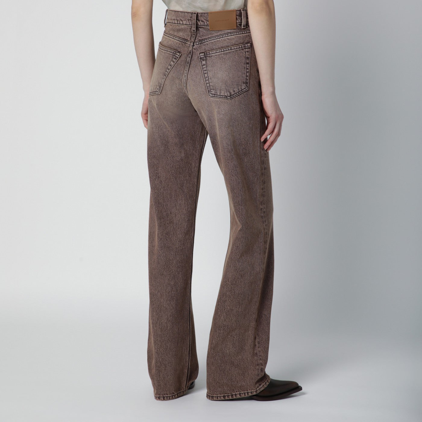 Our Legacy Wata Cut Jeans In Clay Breeze Wash Women OUR LEGACY