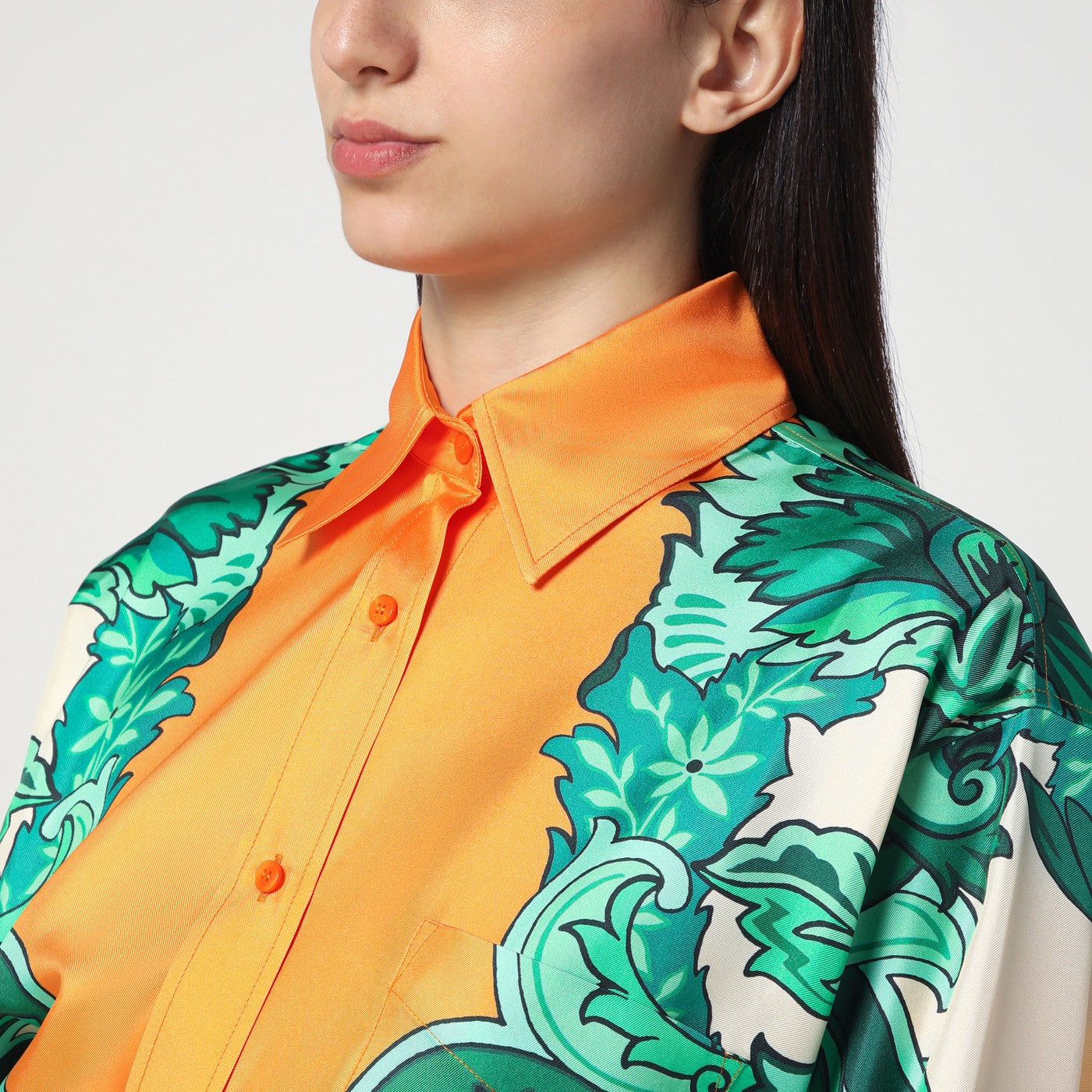 Etro Floral Print Shirt With Knotted Detail Women ETRO