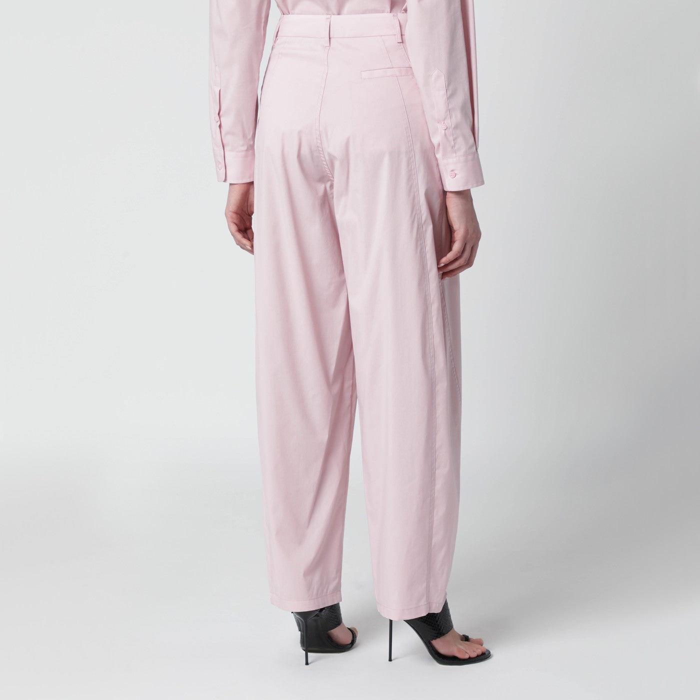 Darkpark Pink Cotton Trousers Women DARKPARK