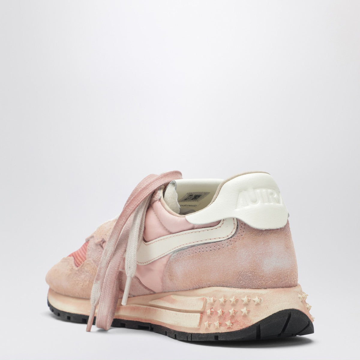 Autry Reelwind Super Vintage Sneakers In Pink Nylon And Suede Women AUTRY