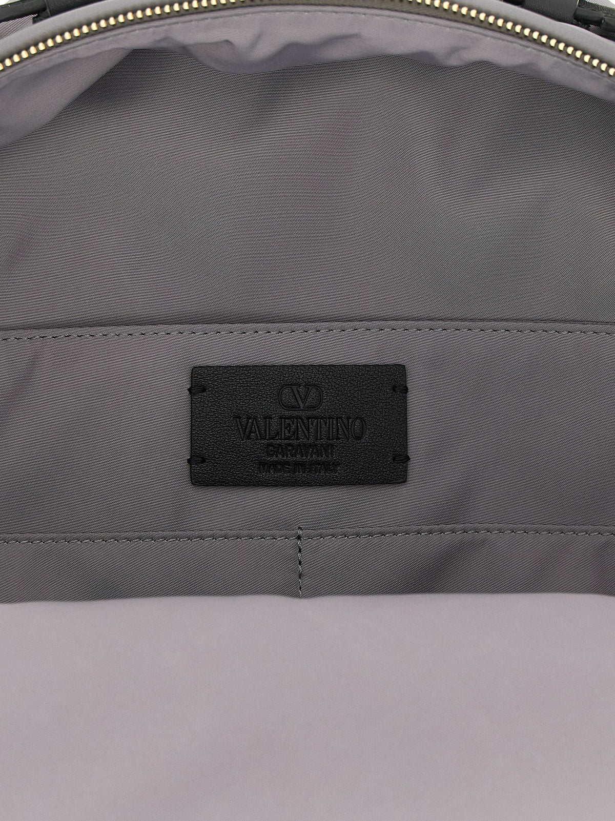 Valentino Garavani Men Valentino Garavani 'Stud Up' Grey Backpack VALENTINO GARAVANI