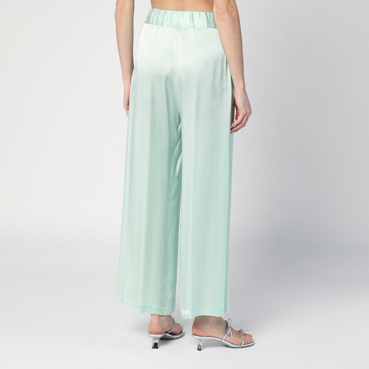 Semicouture Johnny Trousers In Aqua Green Women Semicouture