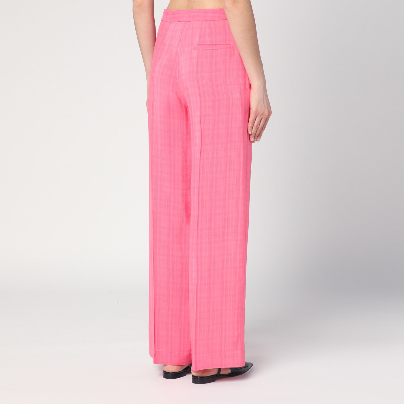 Semicouture Pink Viscose Marlee Trousers Women Semicouture