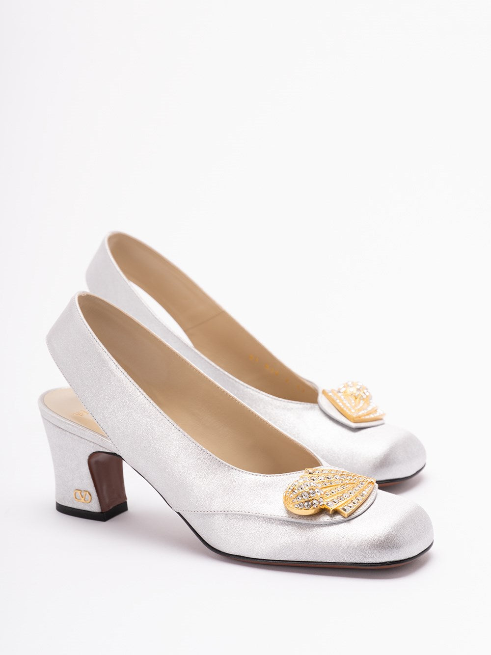 Valentino Garavani Women `Valentino Garavani Adamantine` Slingbacks VALENTINO GARAVANI