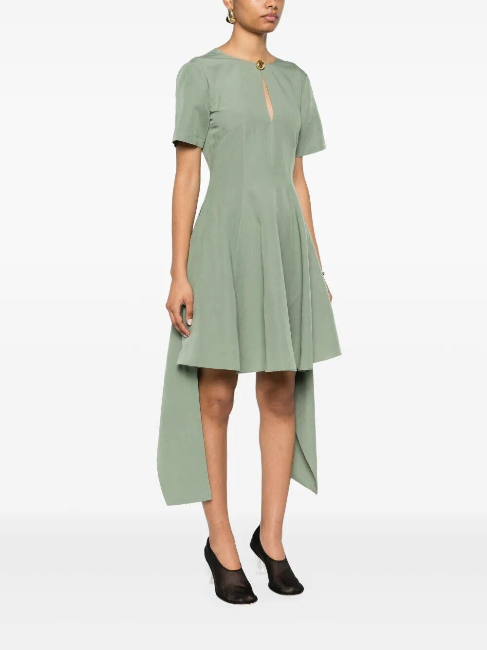Loewe Paula's Ibiza Women Pebble Dress In Viscose And Linen LOEWE