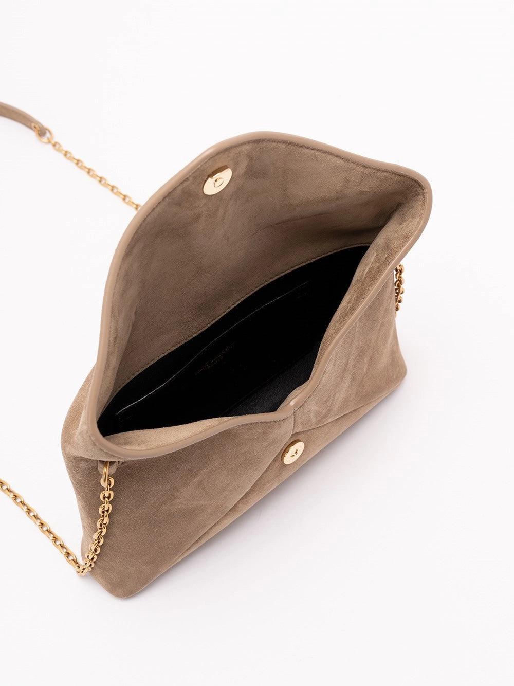 Saint Laurent Women Cassandre Small Chain Pouch In Suede SAINT LAURENT