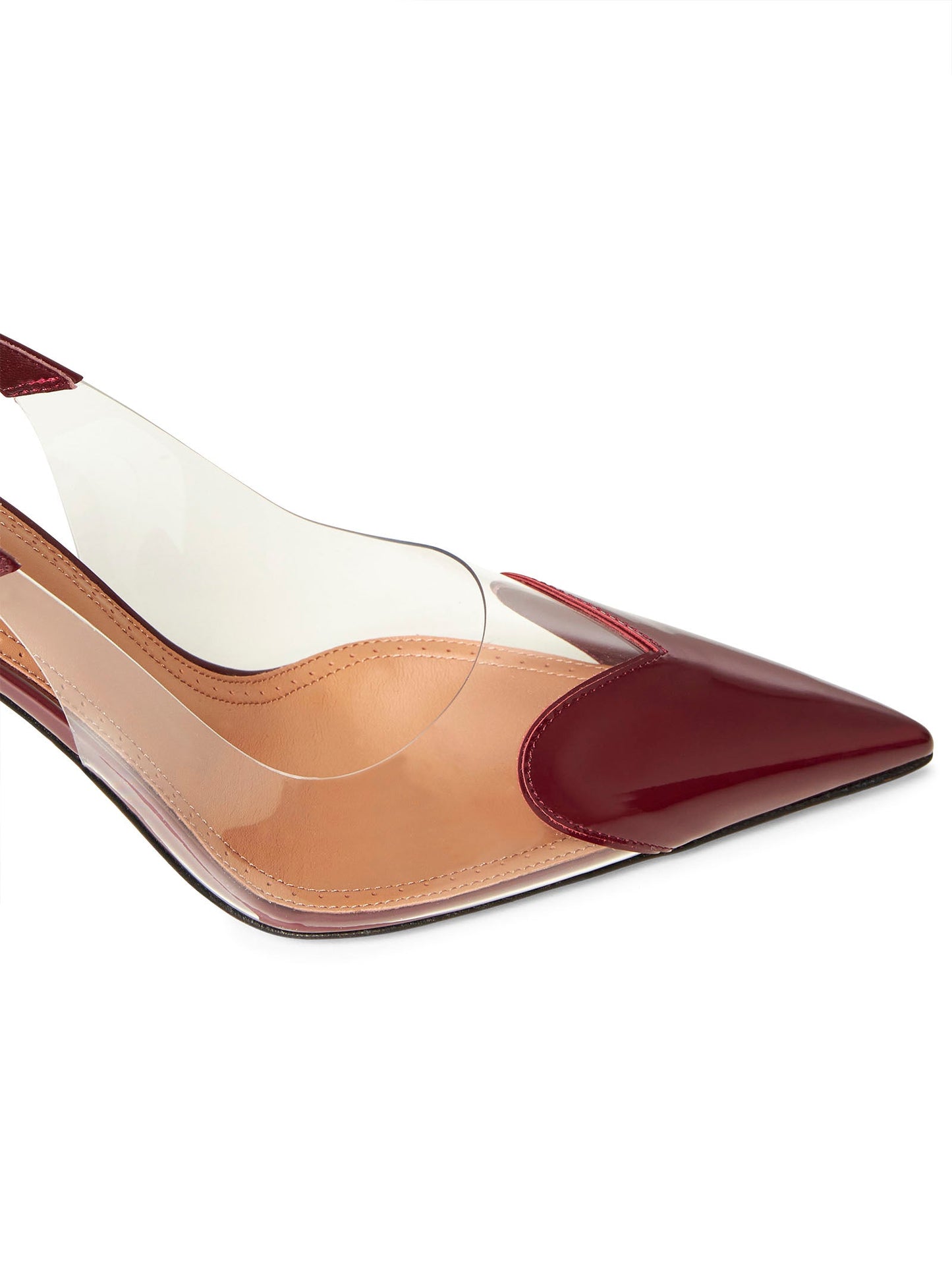 Alaïa Women Burgundy Le Cœur Slingback Pumps ALAIA
