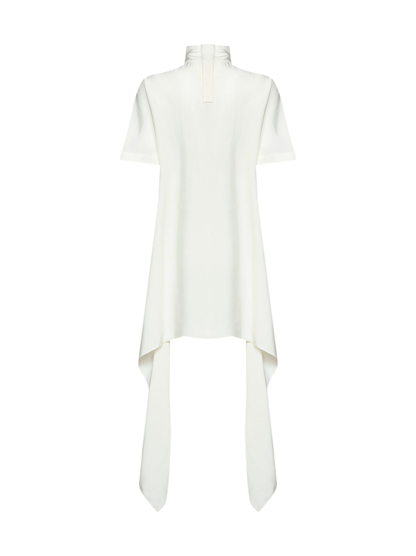 Alaïa Women Cream White Cady Asymmetric Top ALAIA