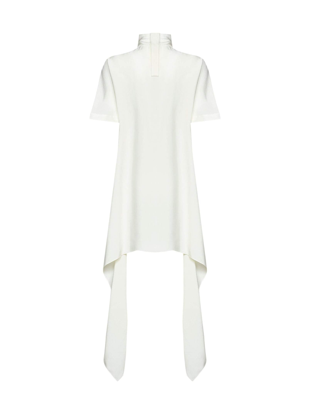 Alaïa Women Cream White Cady Asymmetric Top ALAIA
