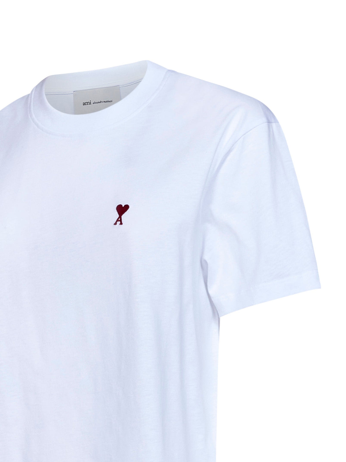 Ami Paris Women White Cotton Jersey Ami De Cœur T-Shirt AMI PARIS
