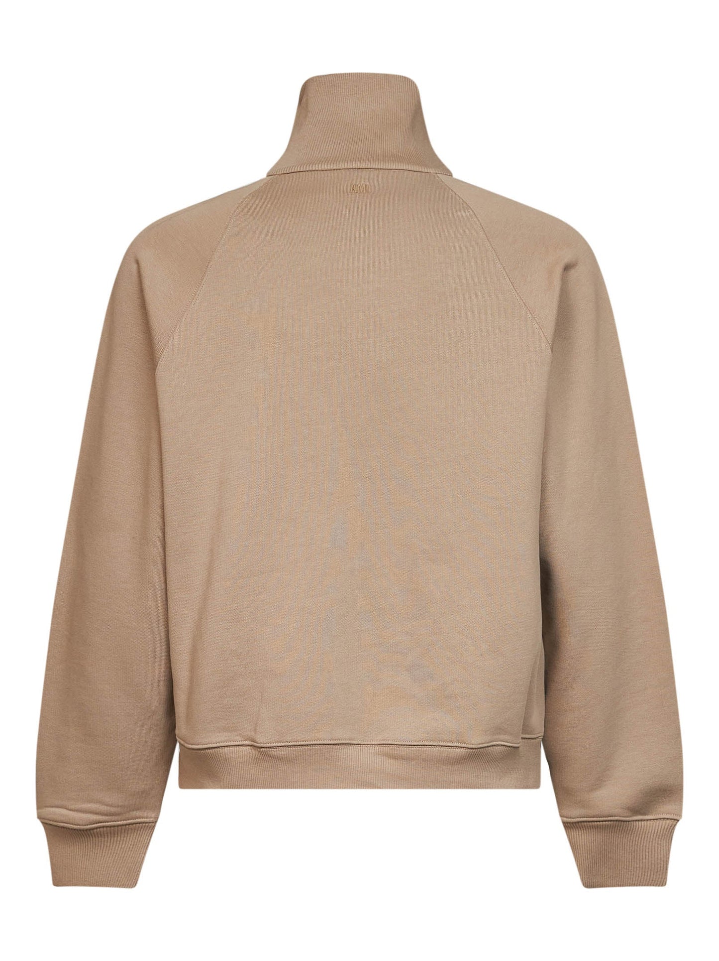 Ami Paris Men Beige Cotton Ami De Cœur Half-Zip Sweatshirt AMI PARIS
