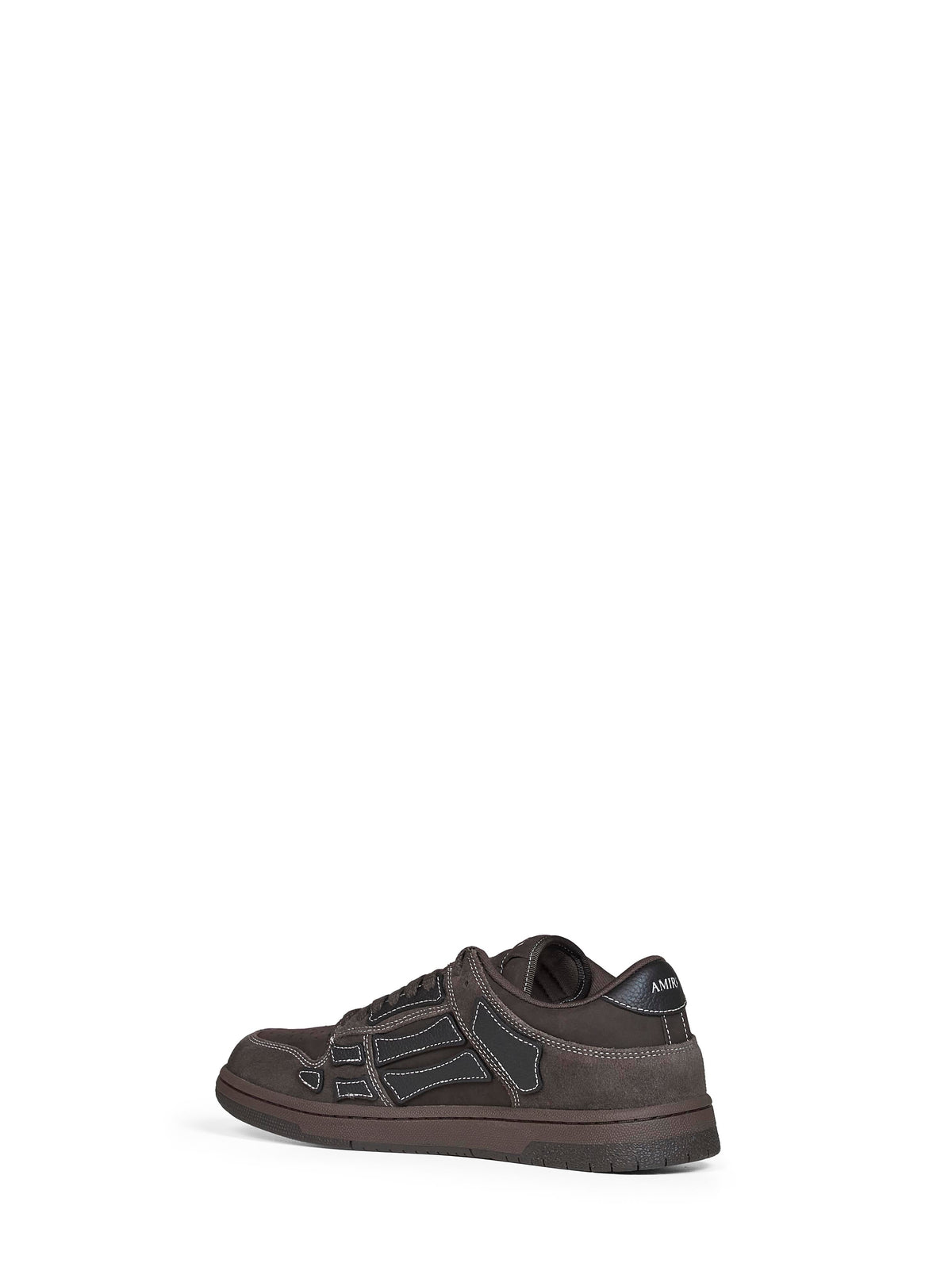 Amiri Men Brown Suede Skel Top Low Sneakers AMIRI