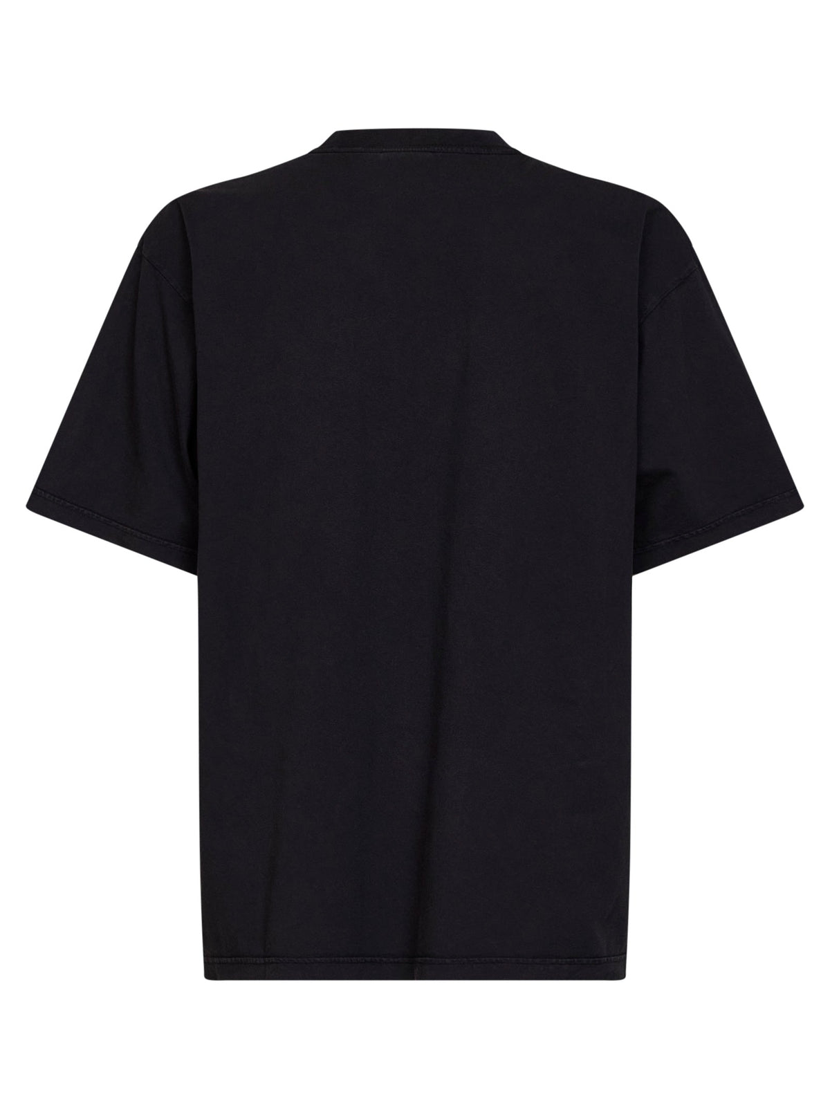 Balenciaga Men Washed Black The Address Medium Fit T-Shirt BALENCIAGA