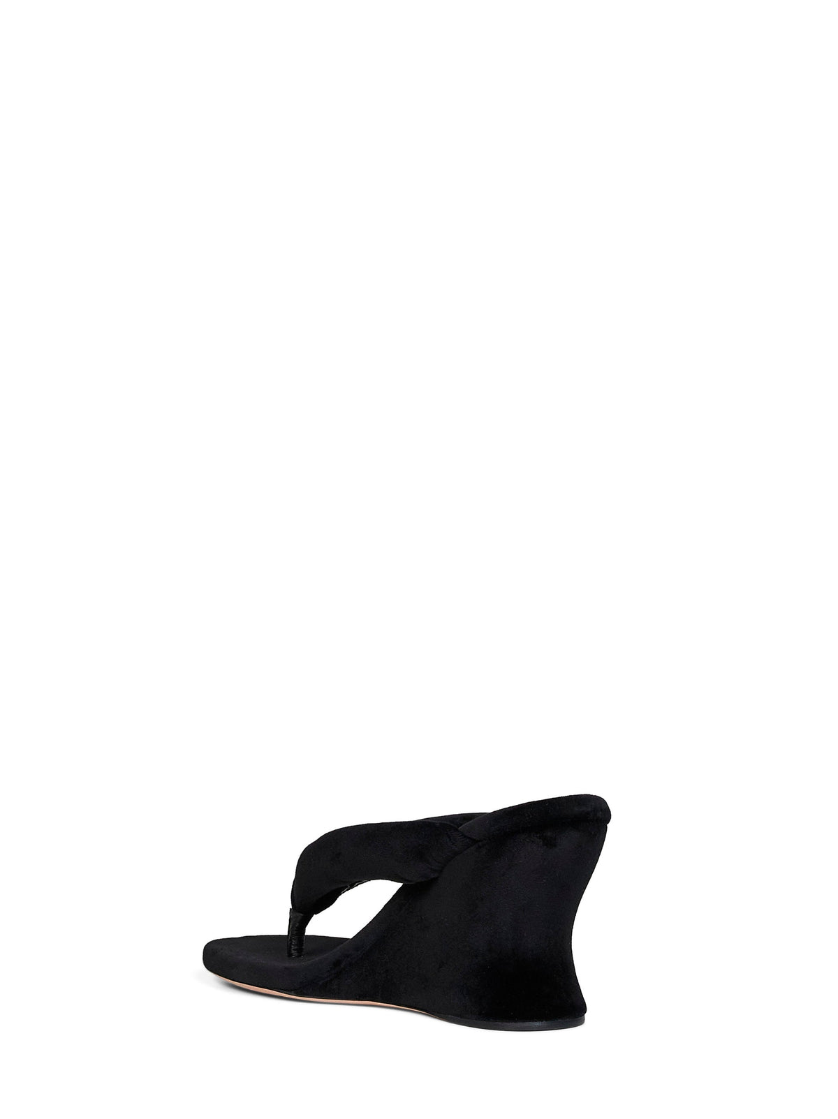 Balenciaga Women Black Gaeta 90Mm Wedge Thong Sandals BALENCIAGA