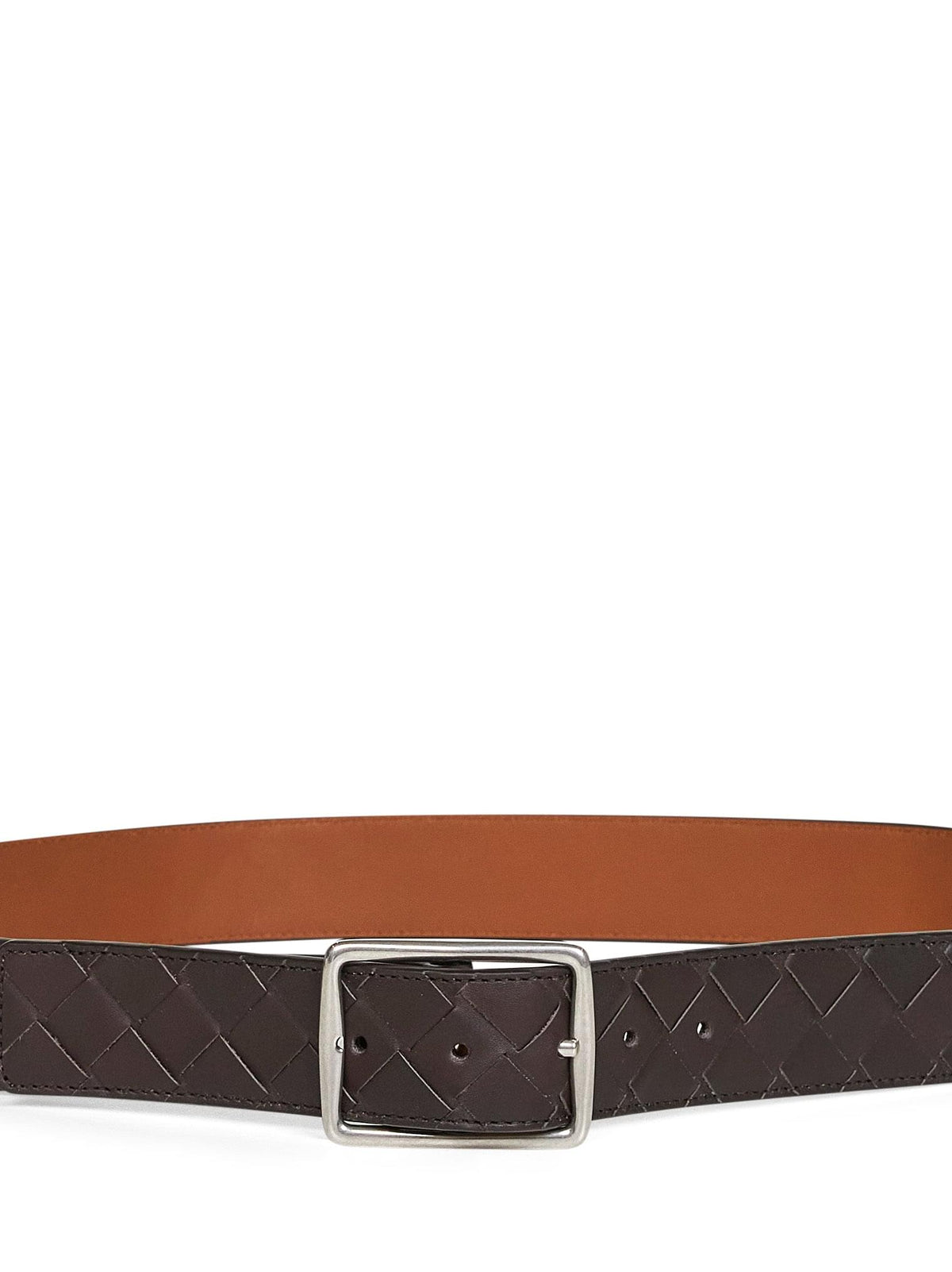 Bottega Veneta Men Two-Tone Leather Reverso Reversible Belt BOTTEGA VENETA