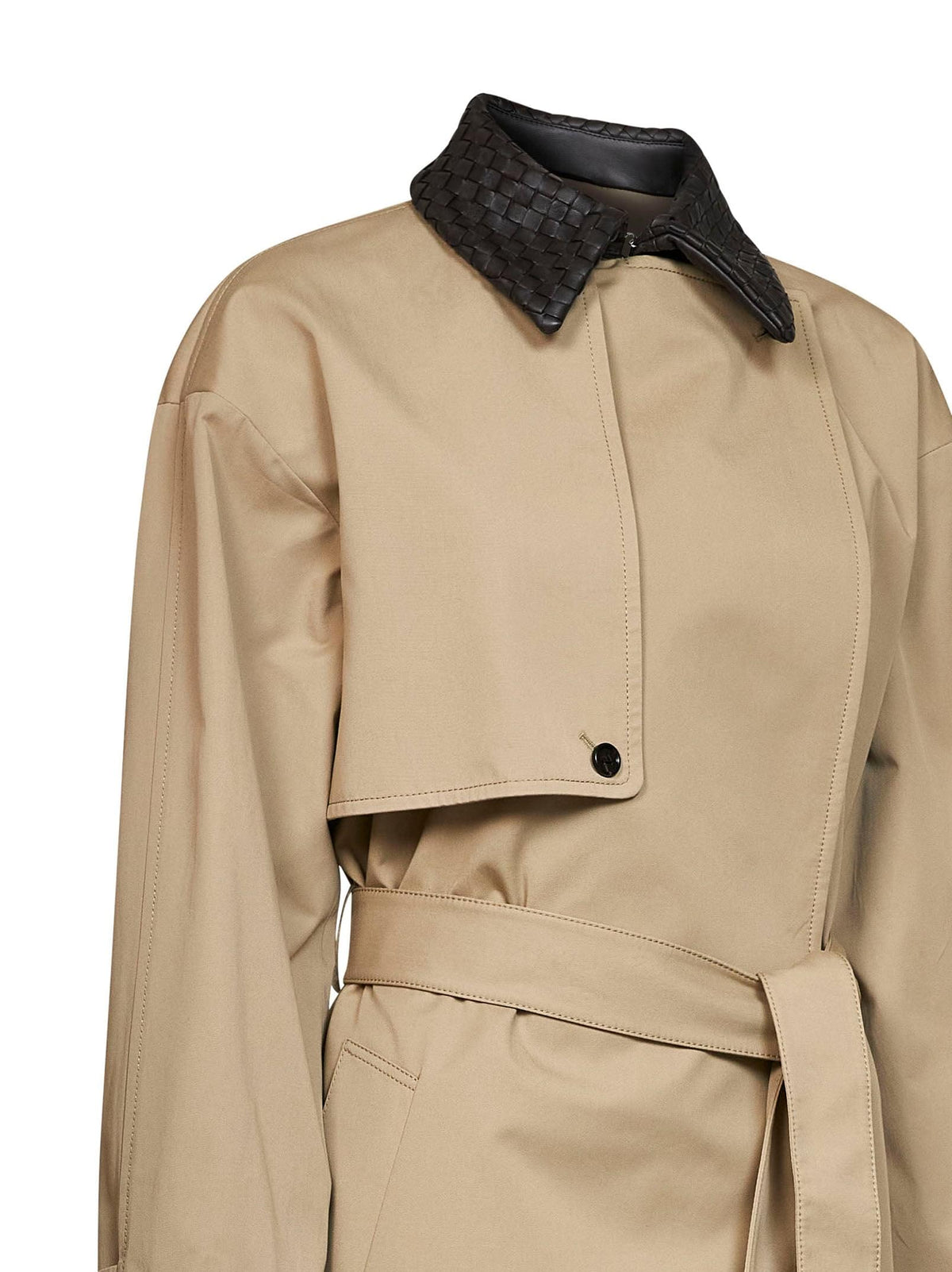 Bottega Veneta Women Sahara Lightweight Waterproof Cotton Trench Coat BOTTEGA VENETA
