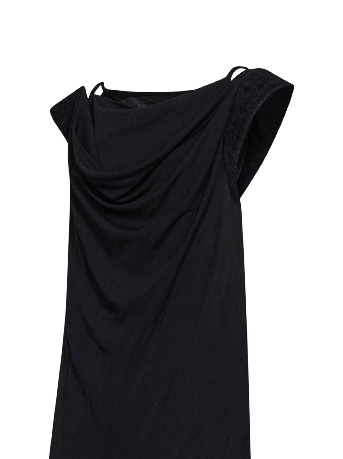 Bottega Veneta Women Black Viscose Crêpe Jersey Long Dress BOTTEGA VENETA