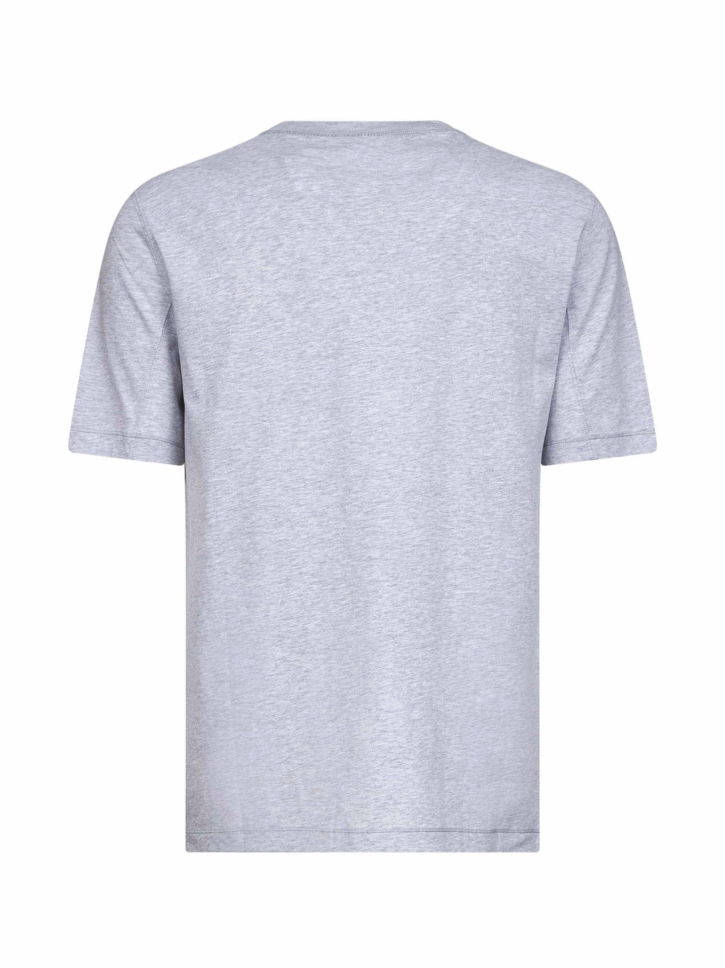 Brunello Cucinelli Men Grey Solomeo Crest Crewneck T-Shirt BRUNELLO CUCINELLI