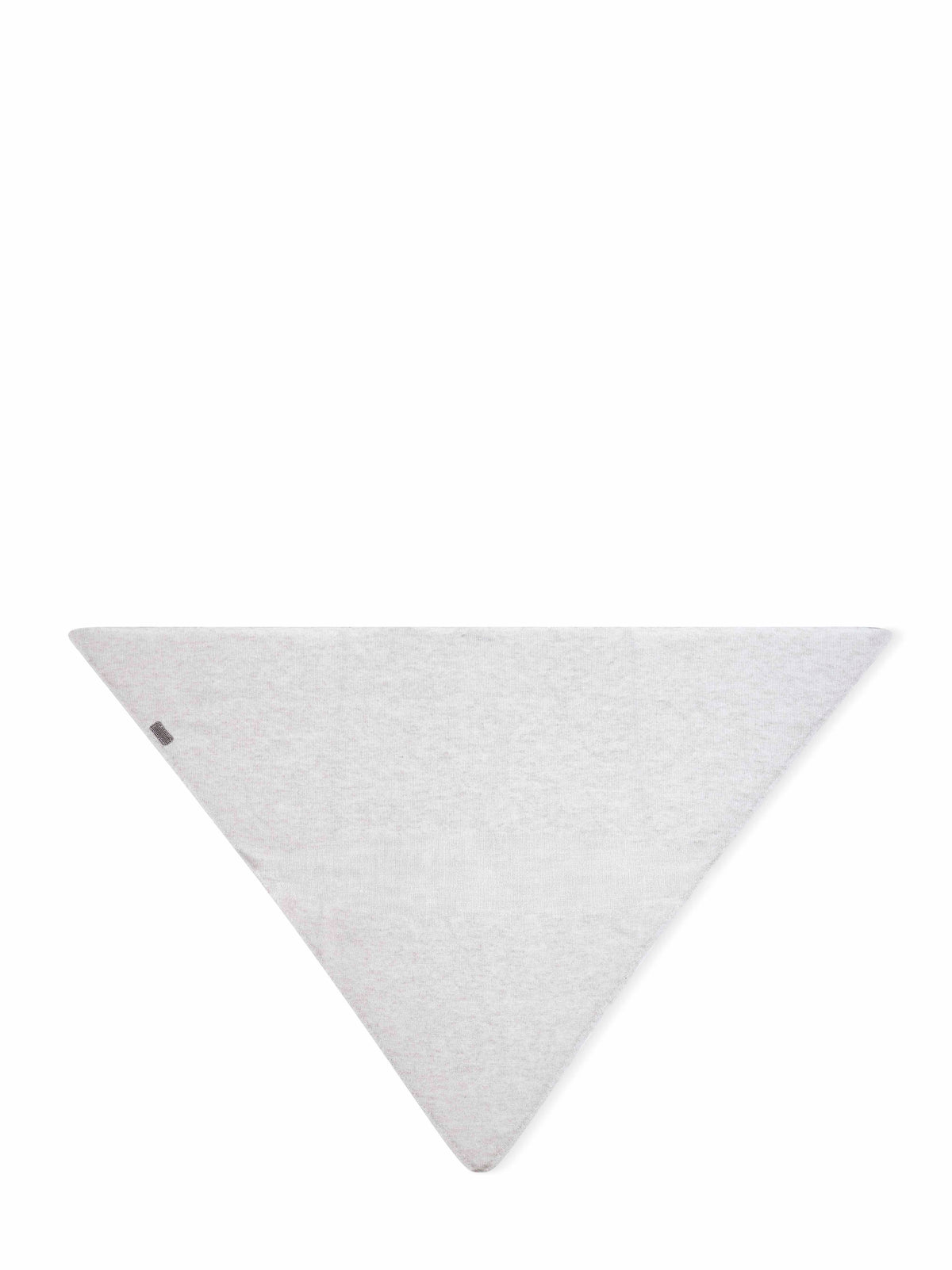 Brunello Cucinelli Women Pearl Grey Cashmere Scarf With Monili BRUNELLO CUCINELLI