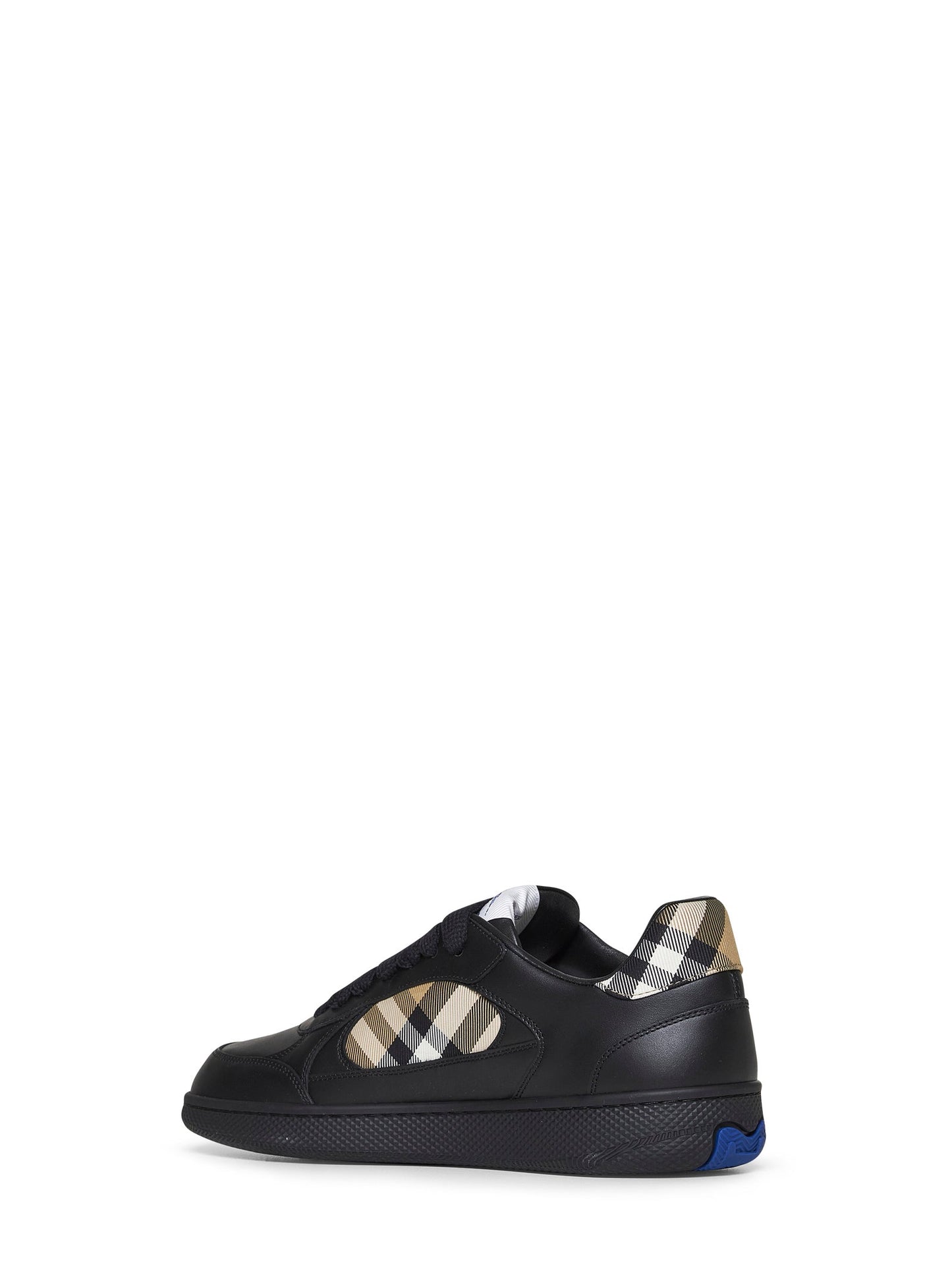 Burberry Men Terrace Sneakers In Black Leather BURBERRY