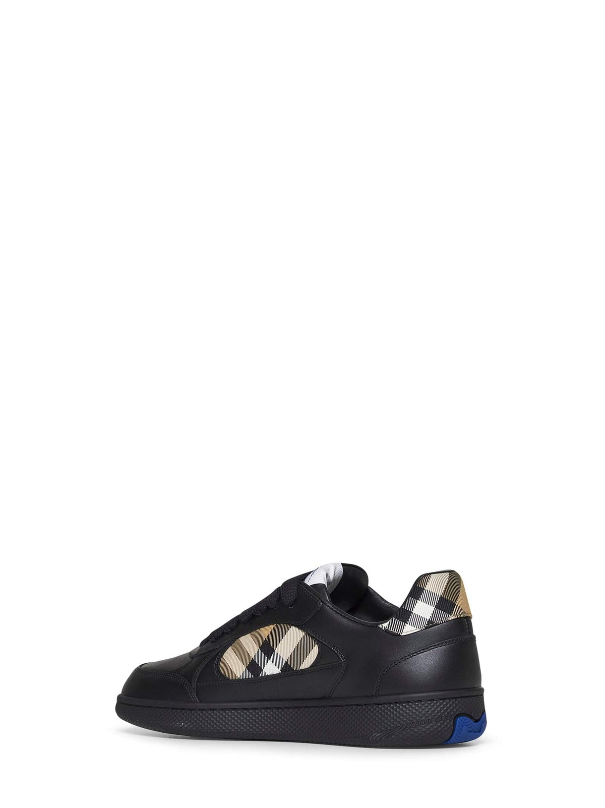 Burberry Men Terrace Sneakers In Black Leather BURBERRY