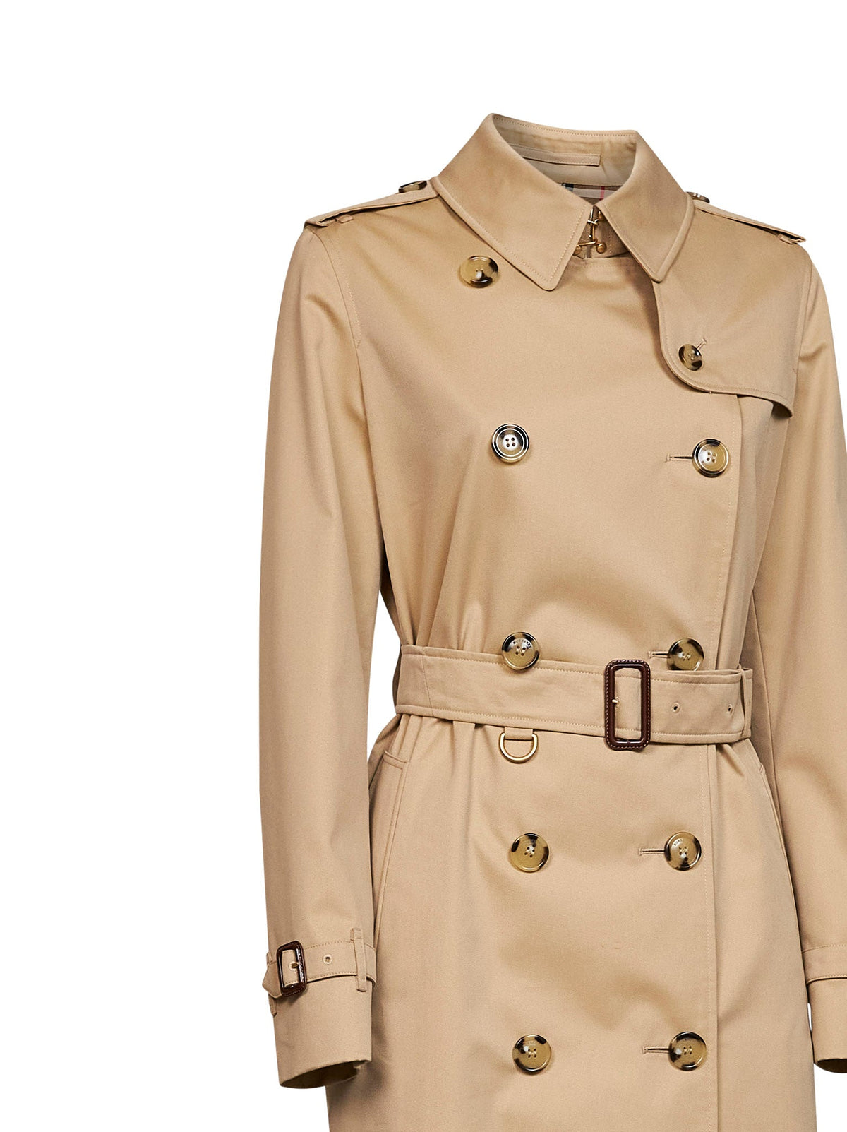 Burberry Women Honey Beige Heritage Kensington Long Trench Coat BURBERRY