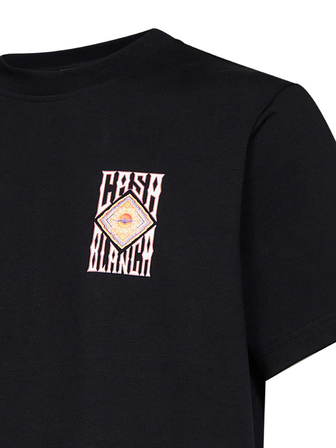 Casablanca Men Black Jersey Hermons Mirage Printed T-Shirt CASABLANCA