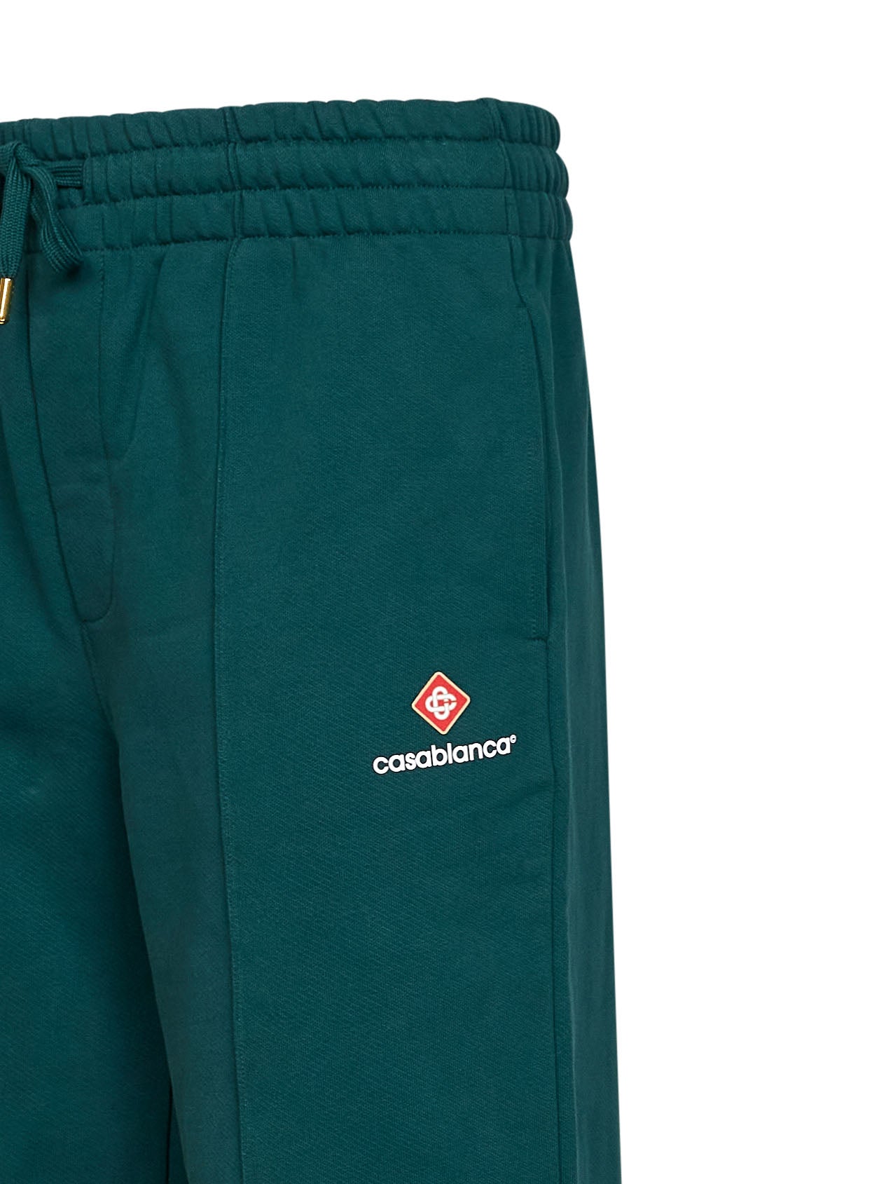 Casablanca Men Green Loopback Cotton Casablanca Sport Type Classic Joggers CASABLANCA