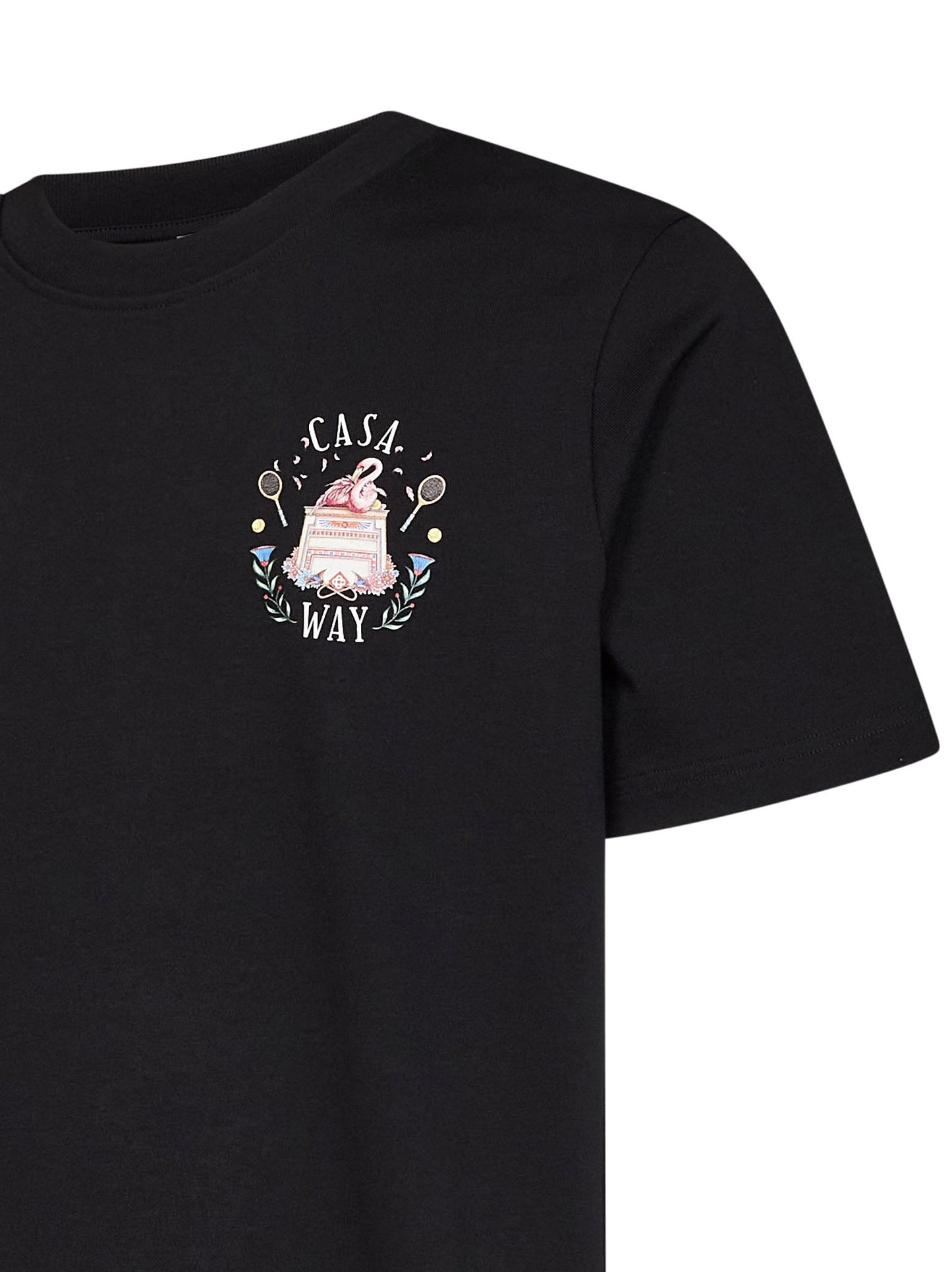 Casablanca Men Black Cotton Jersey Casa Way T-Shirt CASABLANCA