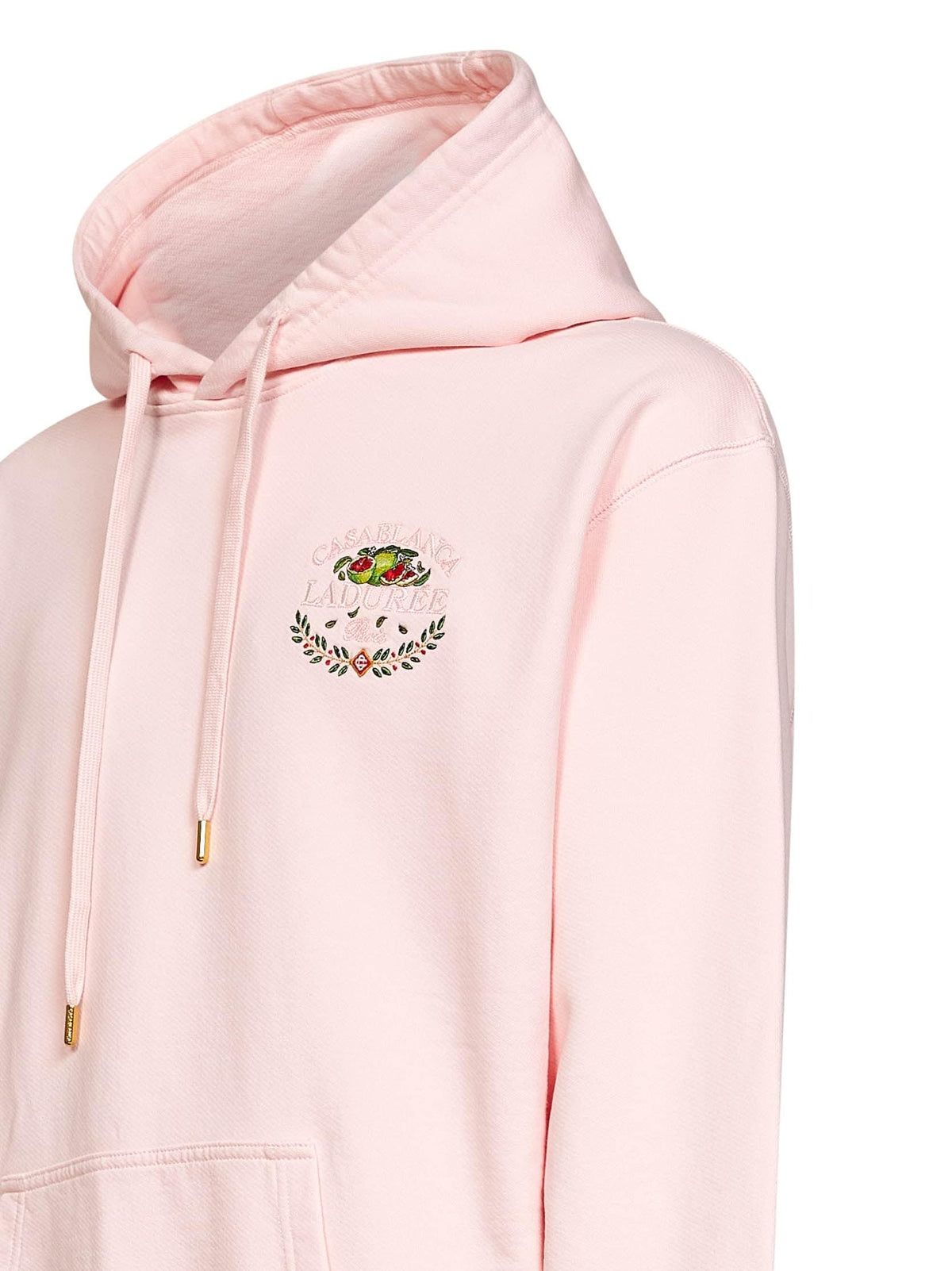 Casablanca Men Pink Cotton Laduree X Casablanca Embroidered Hoodie CASABLANCA