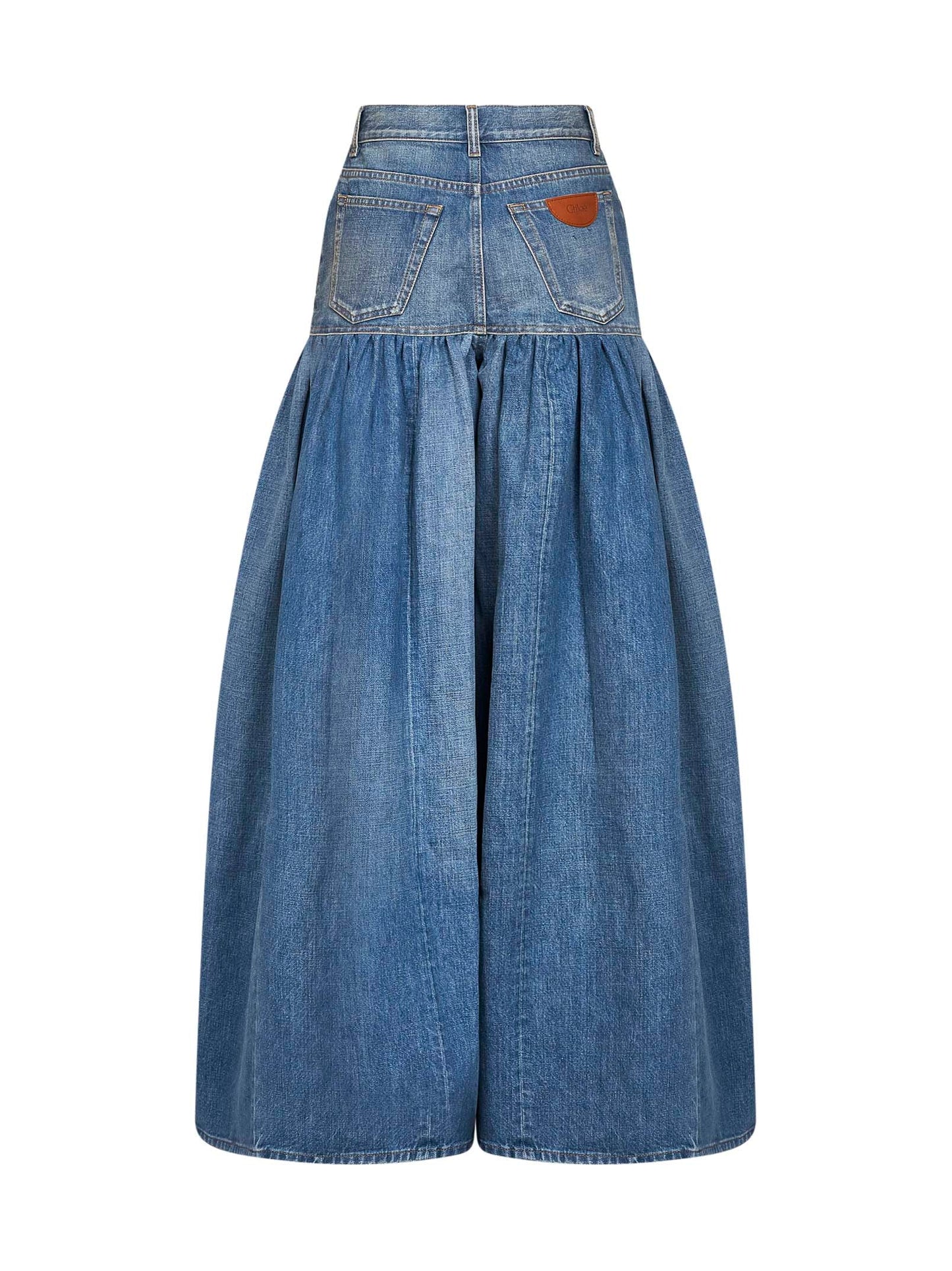 Chloé Women Blue Denim High-Waisted Balloon Jeans CHLOE
