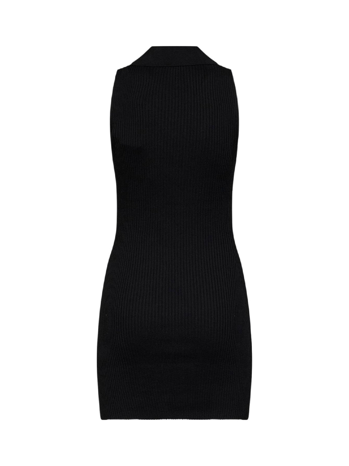 Diesel Women Black Ribbed Knit M-Lilma Mini Dress DIESEL