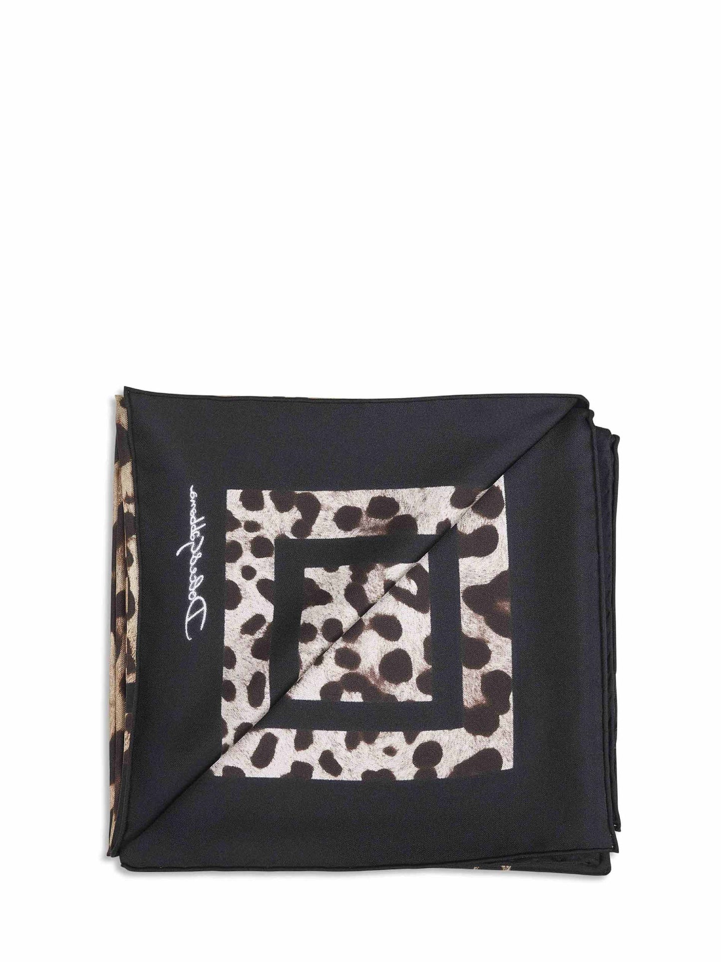 Dolce & Gabbana Women Leopard Print Silk Twill Scarf DOLCE & GABBANA