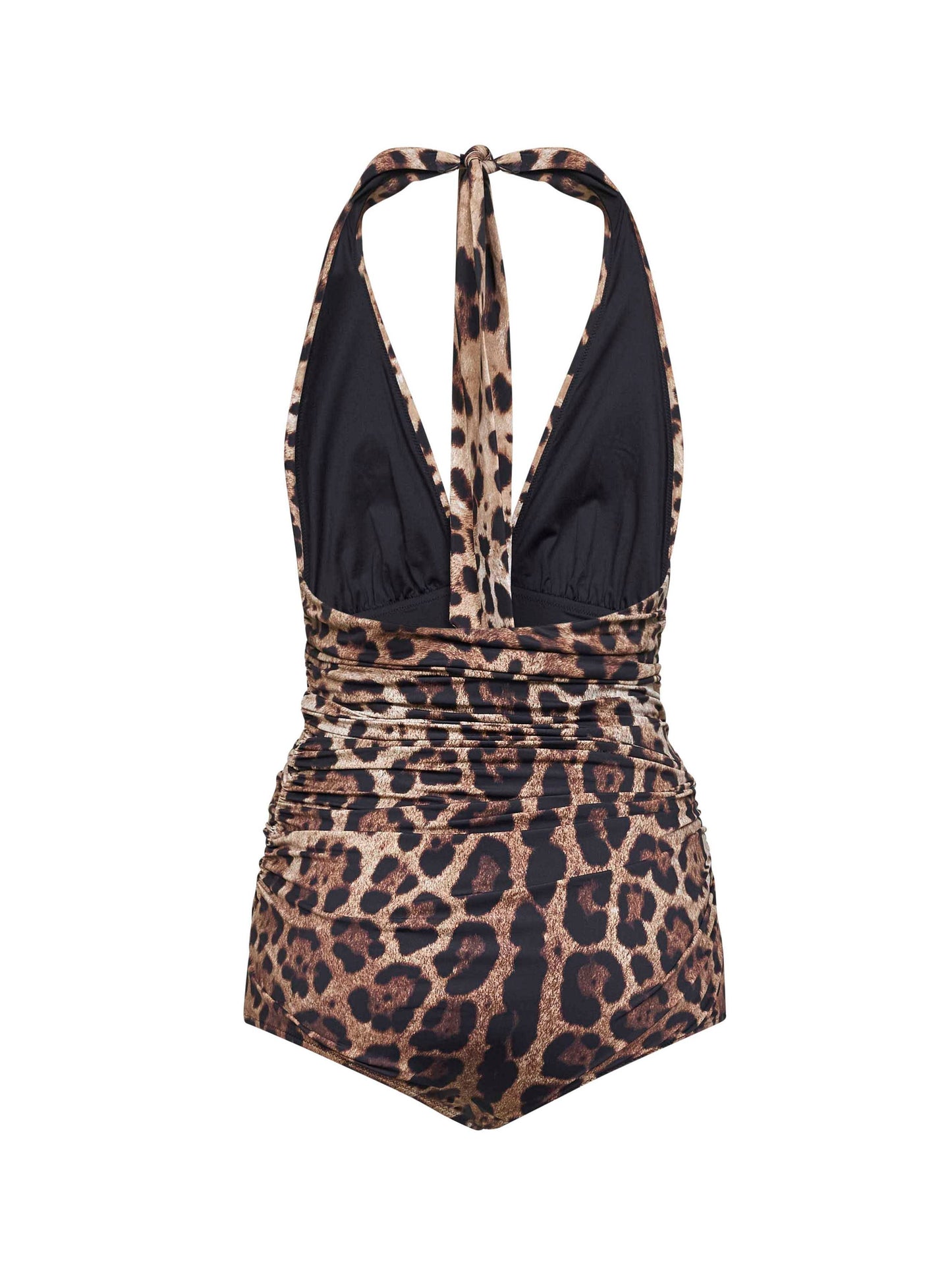Dolce & Gabbana Women Leopard Printed Sensitive Fabric One-Piece Swimsuit DOLCE & GABBANA