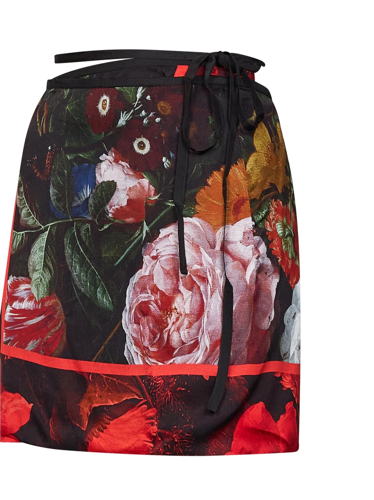 Dries Van Noten Women Flemish Painting-Print Viscose Wrap Mini Skirt DRIES VAN NOTEN