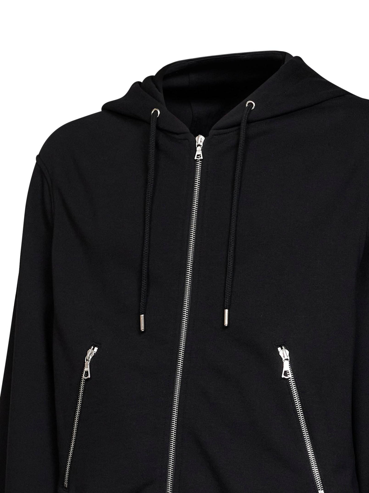 Dries Van Noten Men Black Wool Harrino Zip-Up Hoodie DRIES VAN NOTEN