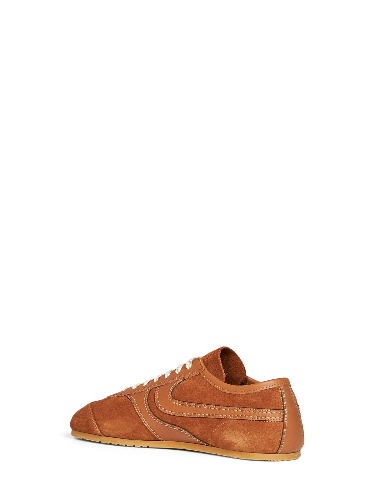 Dries Van Noten Men Tan Suede Sneakers With Leather Details DRIES VAN NOTEN