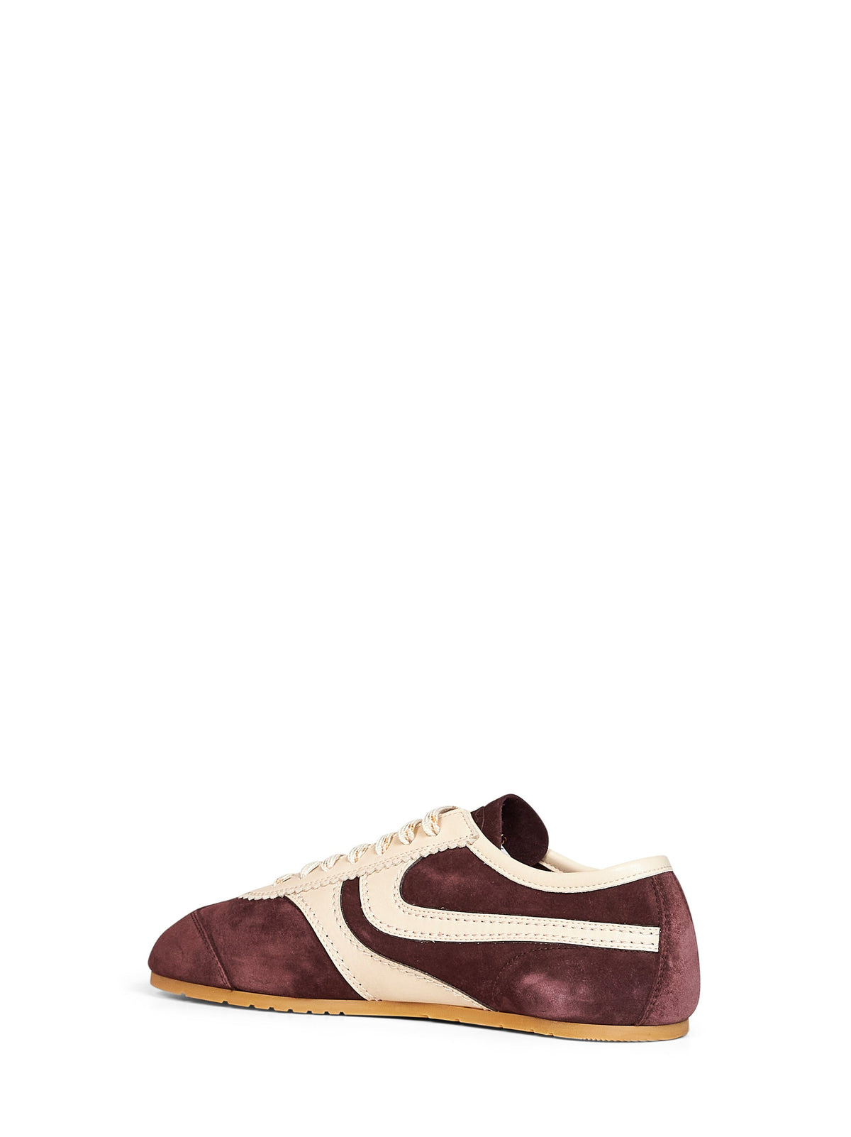 Dries Van Noten Men Dark Purple Suede Sneakers With Leather Details<Br/> DRIES VAN NOTEN