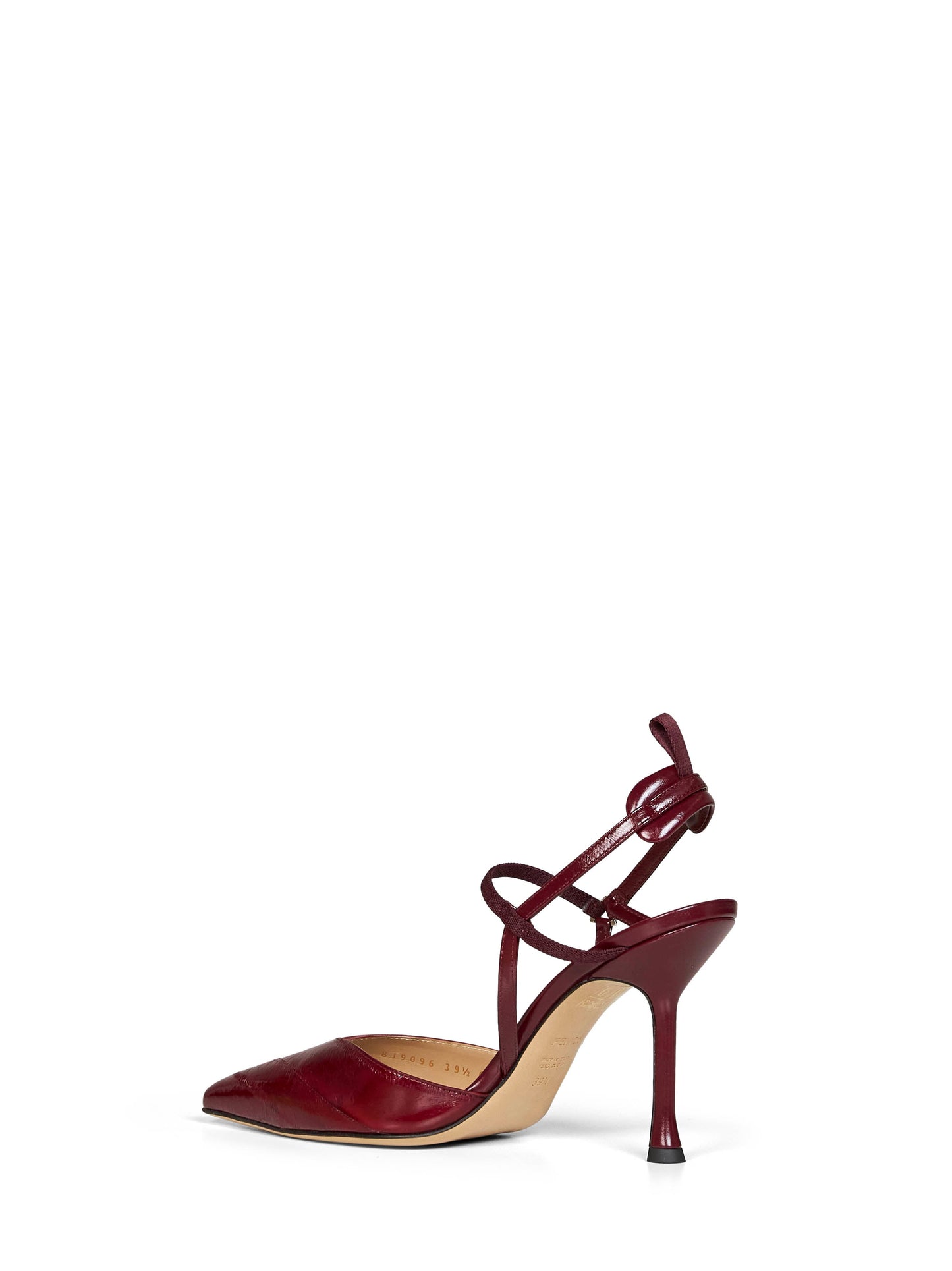 Fendi Women Wine And Burgundy Very Colibrì Slingback Pumps FENDI